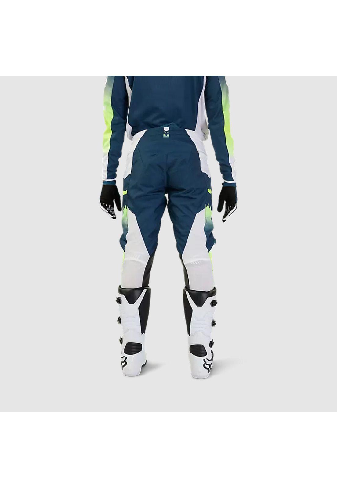 Pantalon Moto 180 Flora Azul Petroleo Fox-3