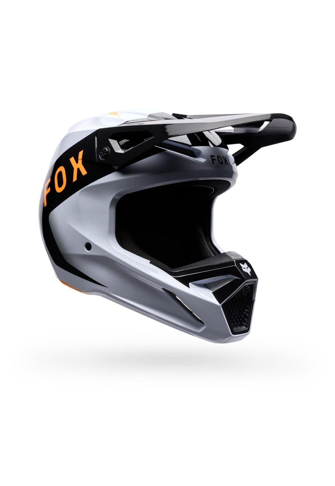 Casco Moto V1 Noble Negro/Blanco Fox-1