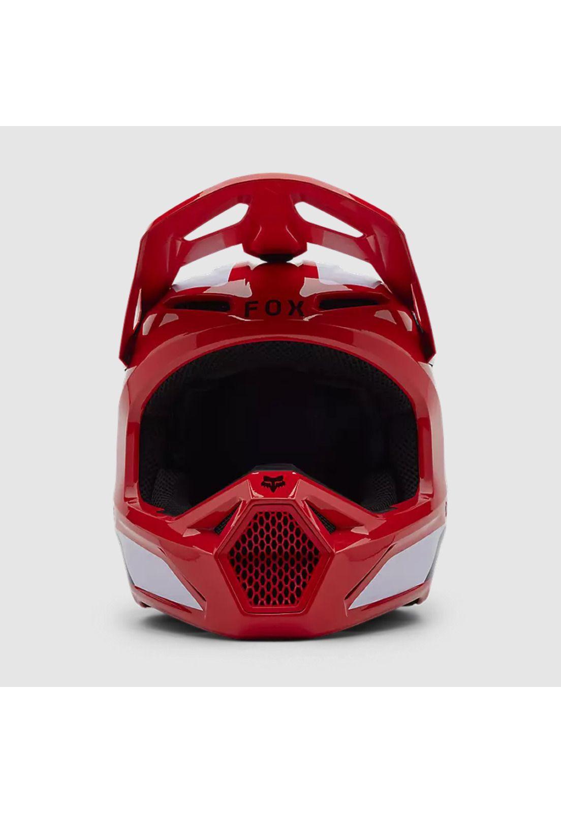 Casco Moto V1 Lean Rojo Fox-2
