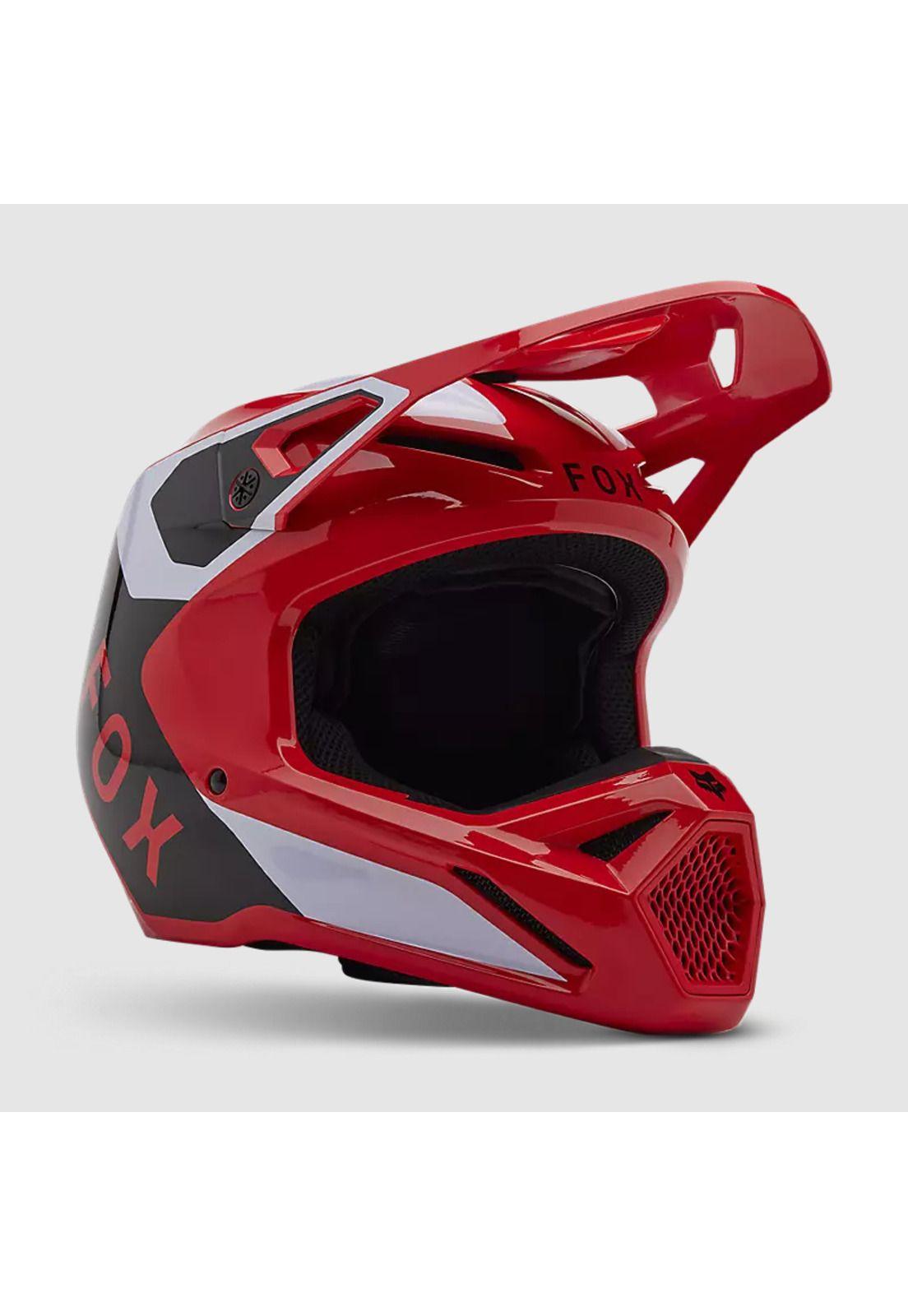 Casco Moto V1 Lean Rojo Fox-1