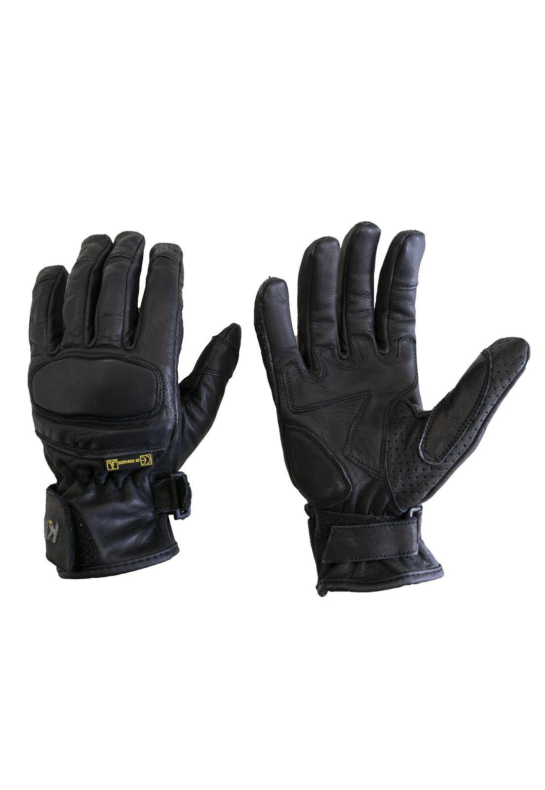 Guantes Moto Calle Mujer Quena Negro KMZ-2