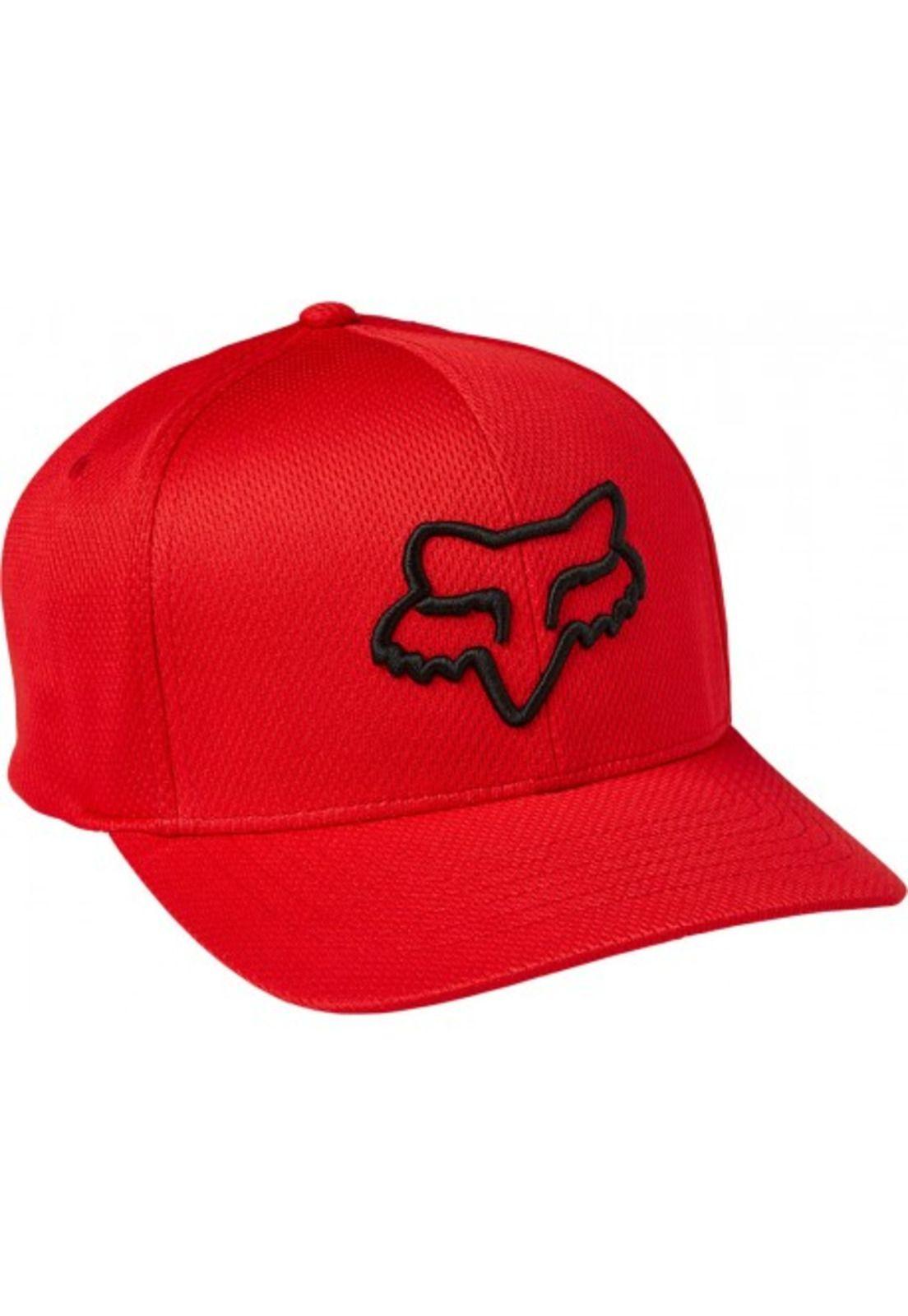 Gorro Jockey Lifestyle Lithotype Flexfit 20 Rojo Fox-0