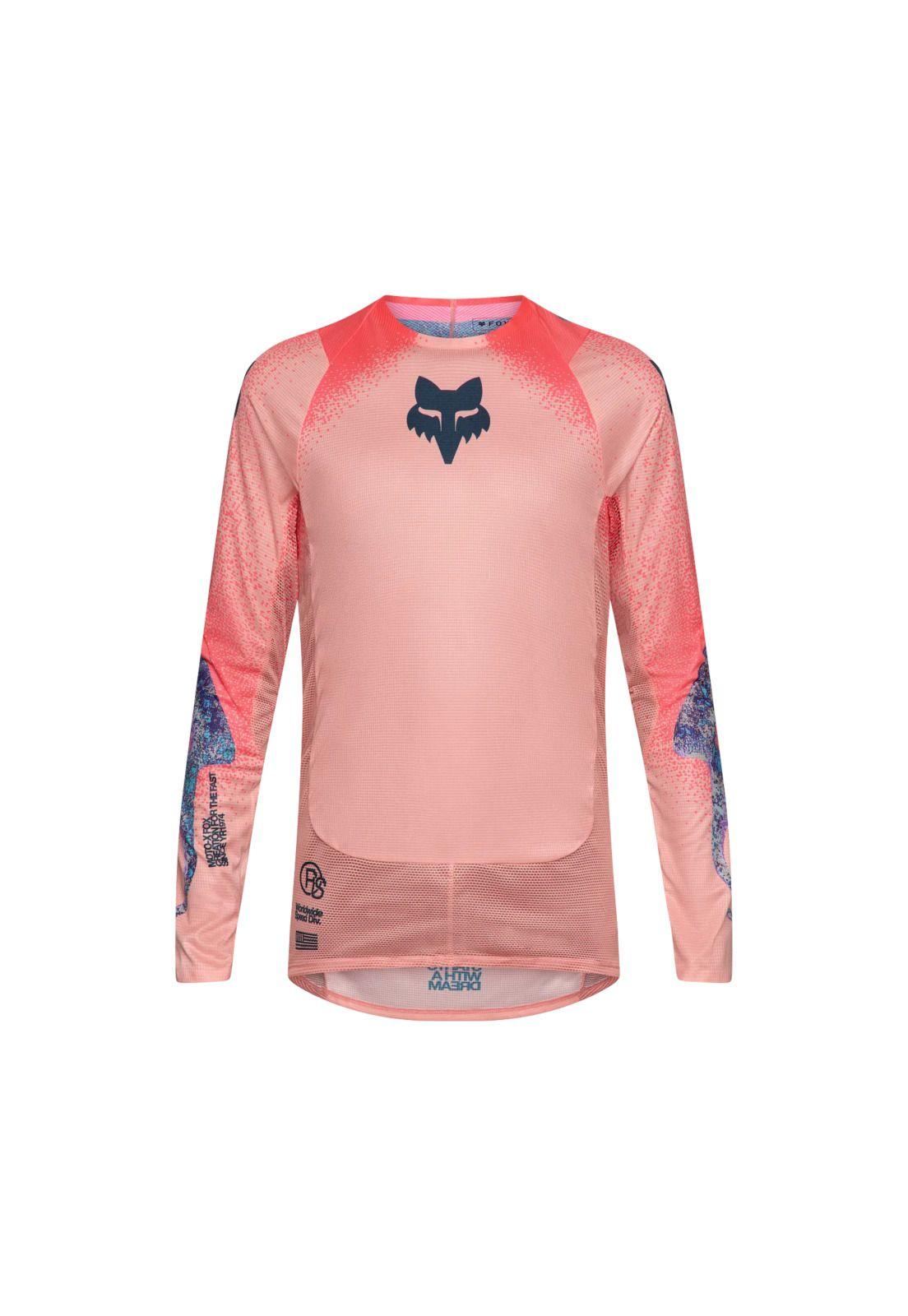 Polera Moto Flexair Vision LE Rosado Fox-0