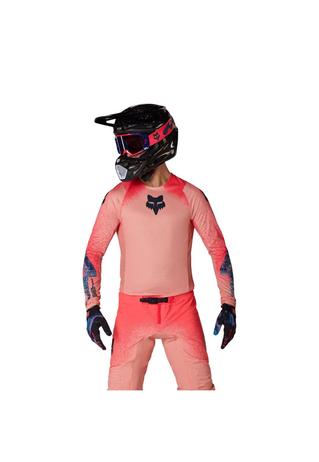 Polera Moto Flexair Vision LE Rosado Fox-2