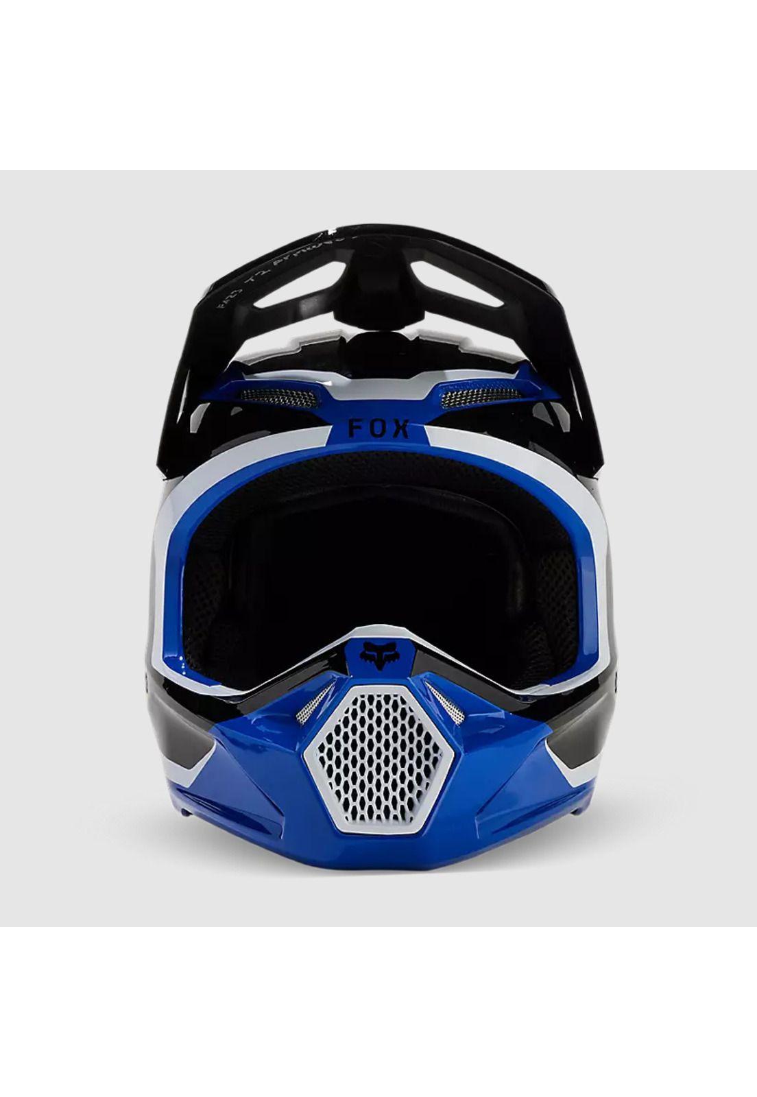 Casco Moto V1 Nitro Azul Fox-2