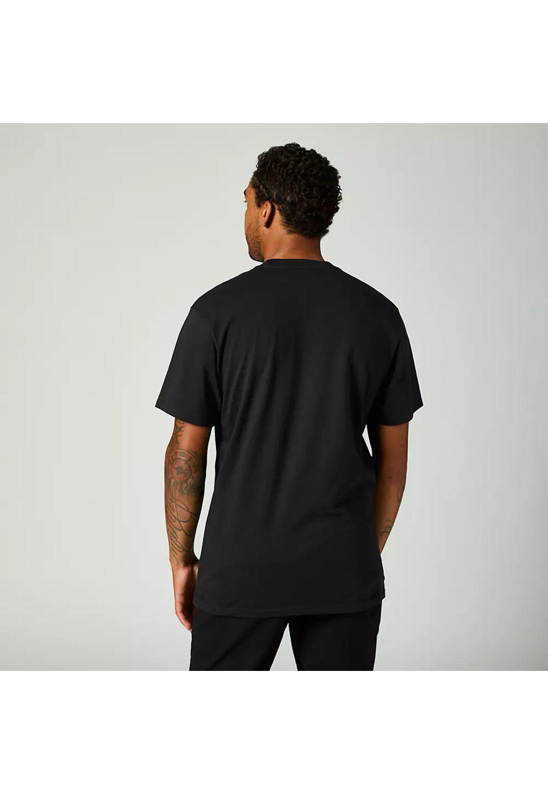 Polera Lifestyle Head Splitter Negro Fox-2