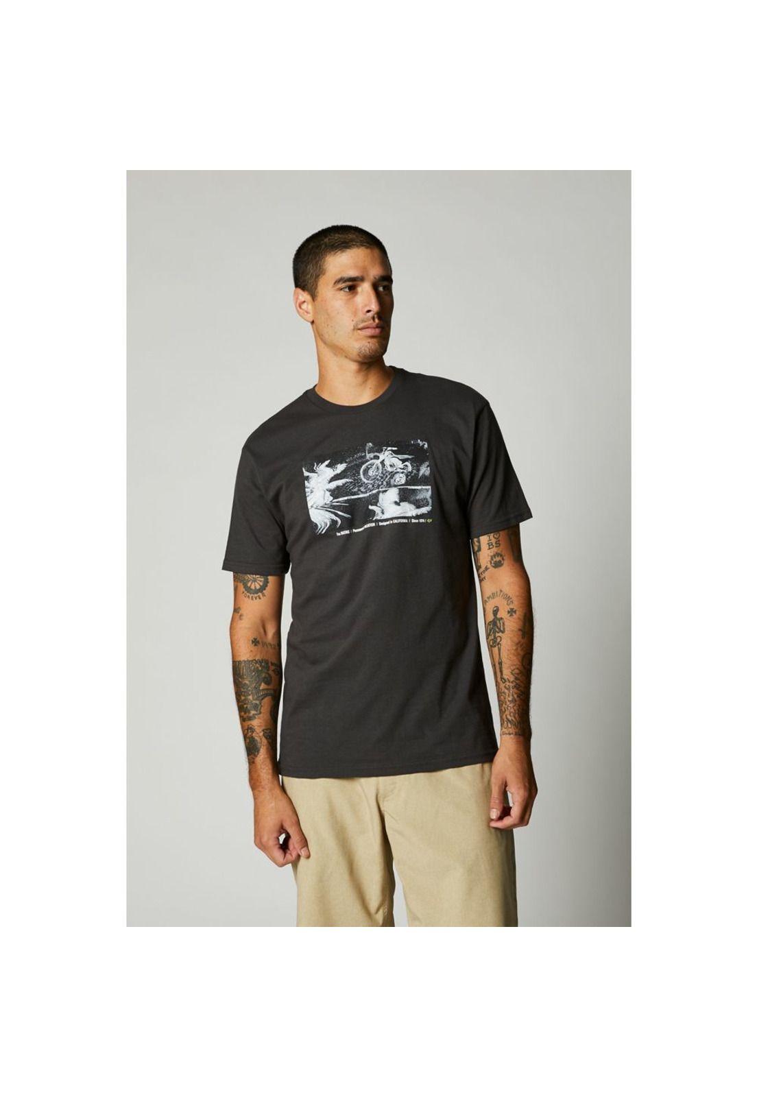 Polera Lifestyle Bad Trip SS Premium Tee Negro Fox-0