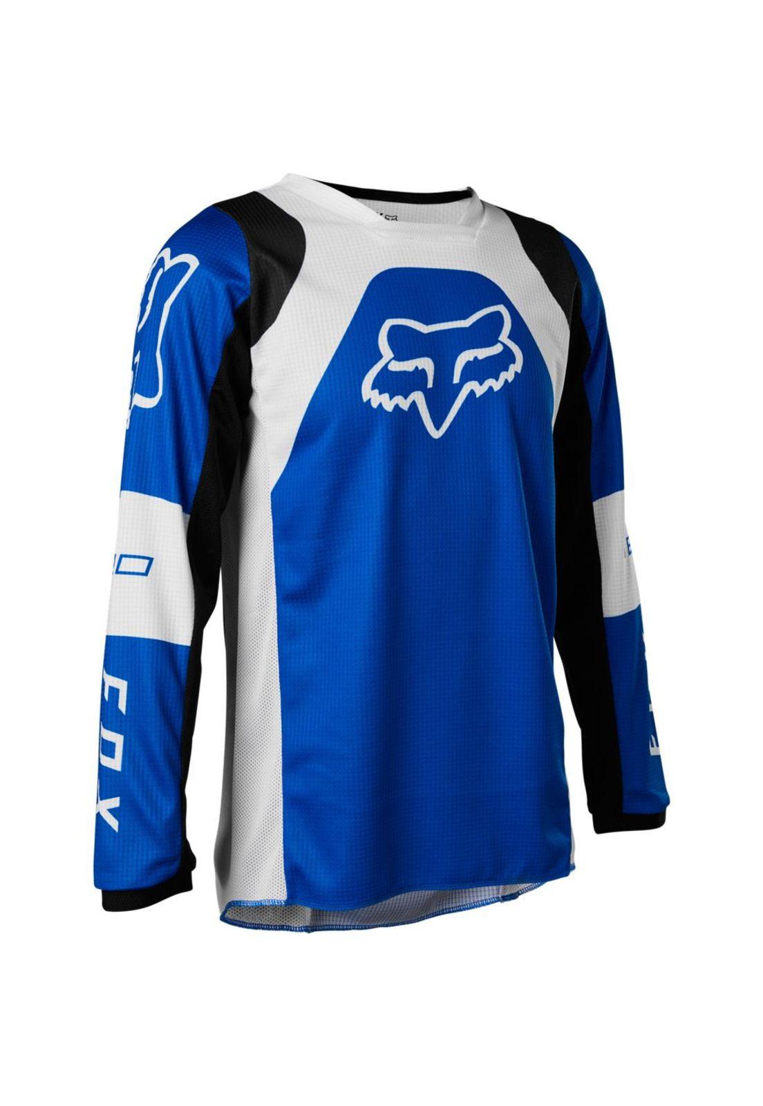 Polera Moto Niño 180 Lux Azul Fox-0