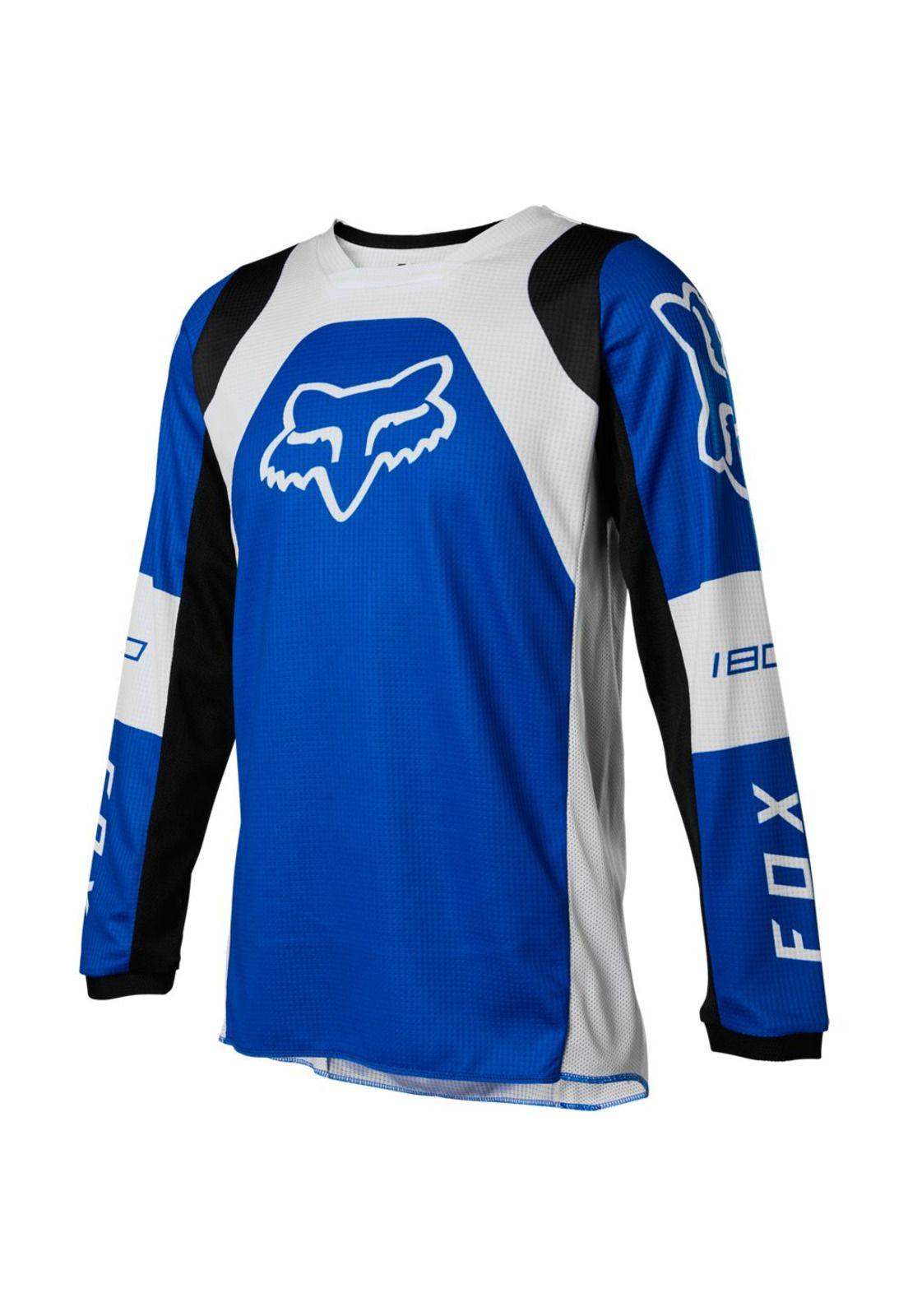 Polera Moto Niño 180 Lux Azul Fox-4