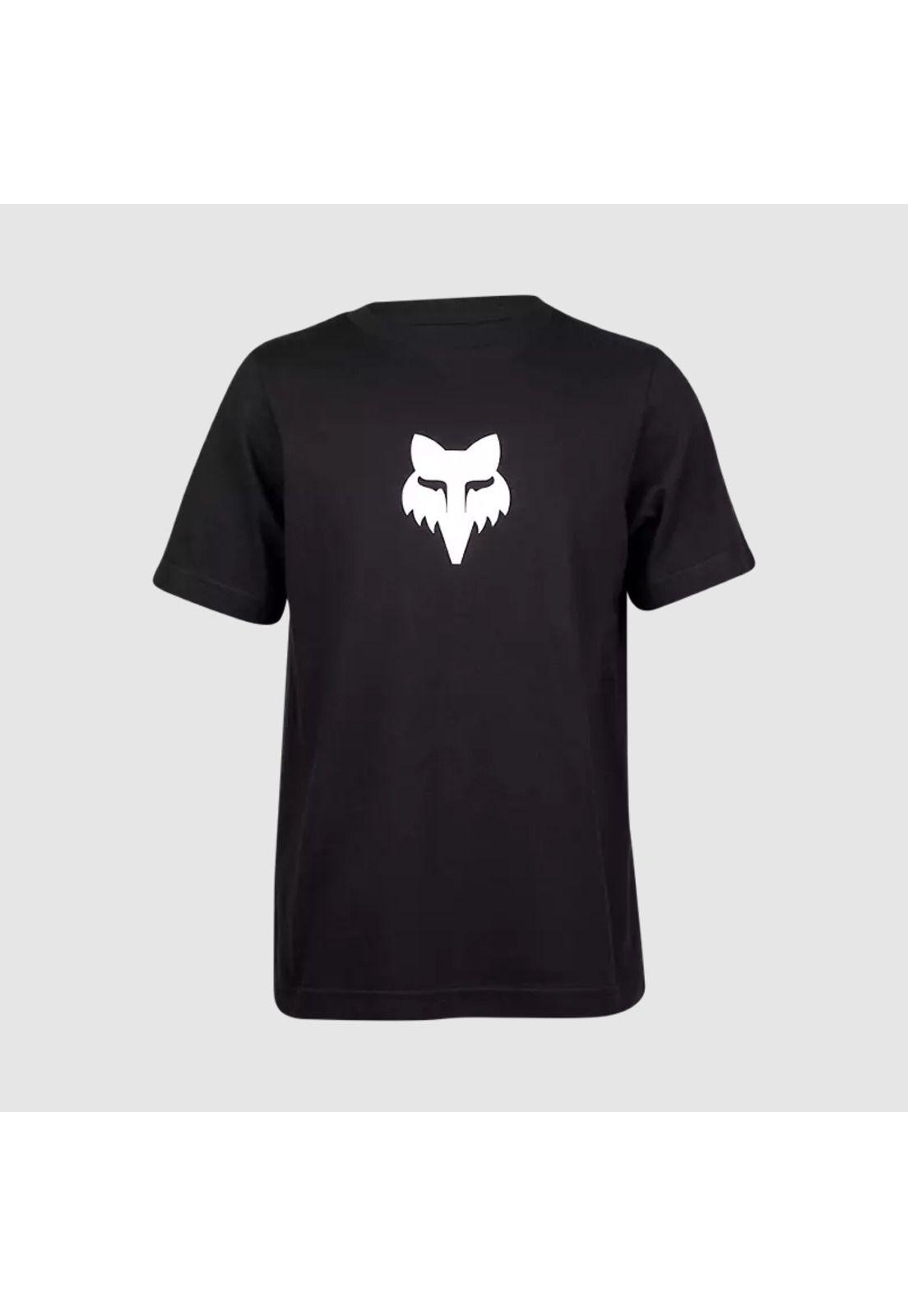 Polera Lifestyle Niño Legacy Negro/Blanco Fox-0