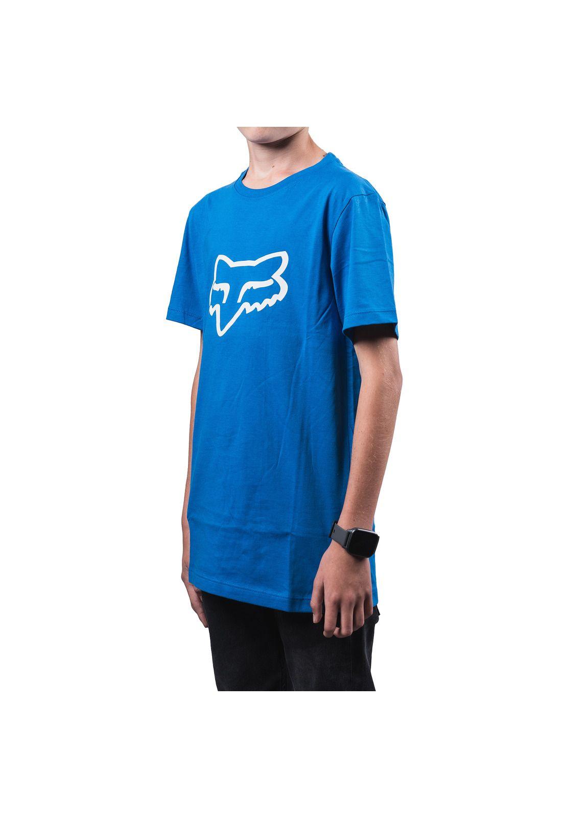 Polera Lifestyle Niño Legacy Moth Azul Fox-2