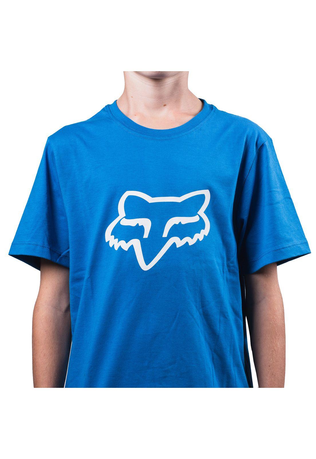 Polera Lifestyle Niño Legacy Moth Azul Fox-4
