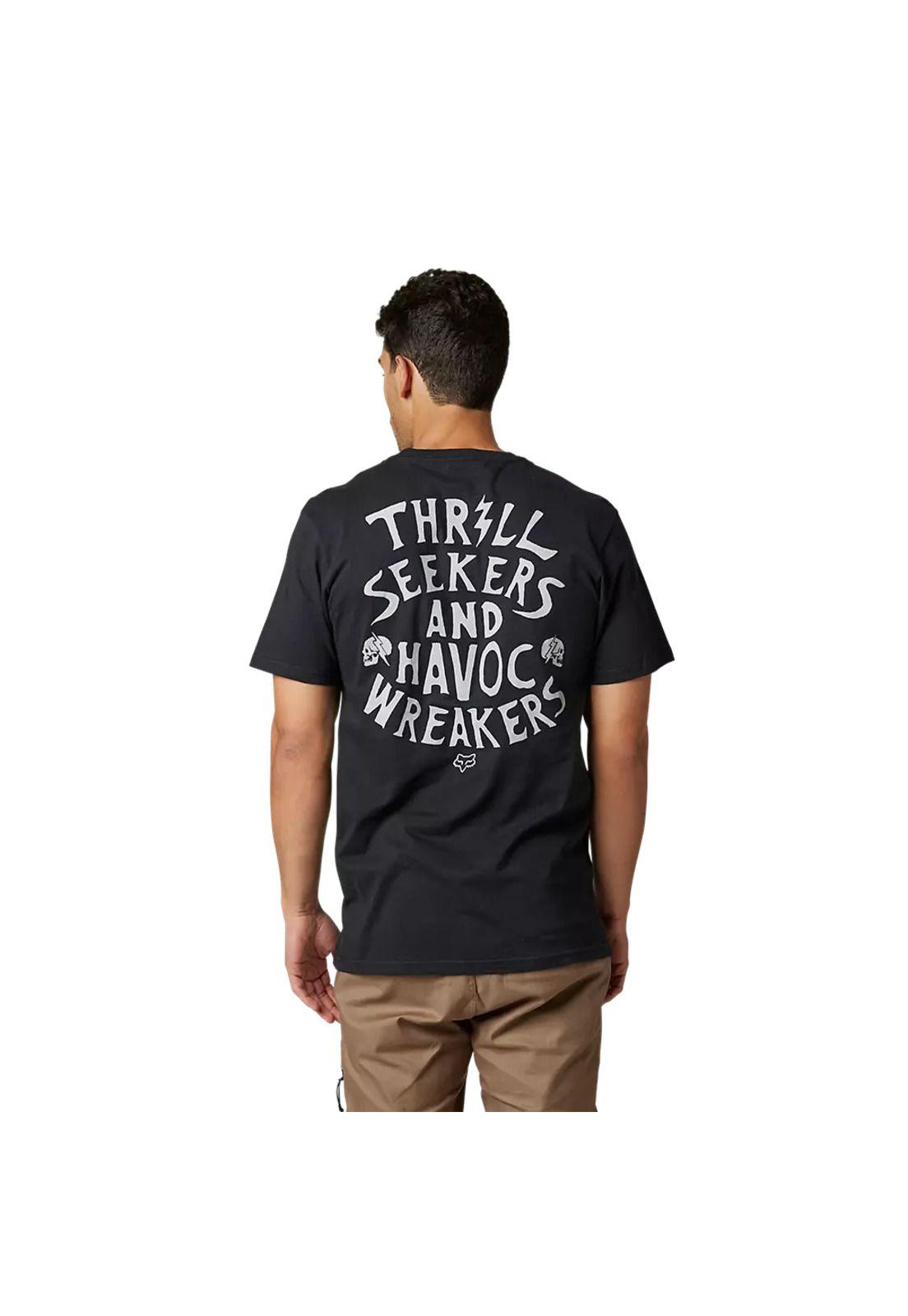 Polera Lifestyle No contest Negro Fox-2