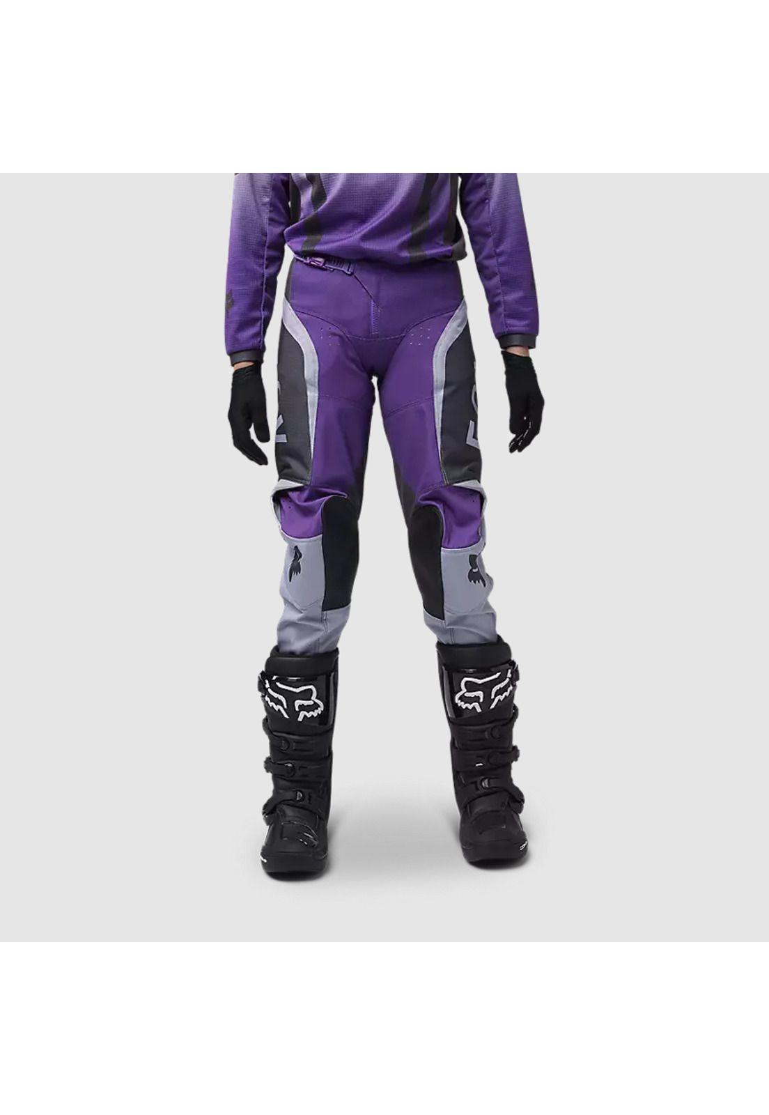 Pantalon Moto Niña 180 Lean Morado Fox-2