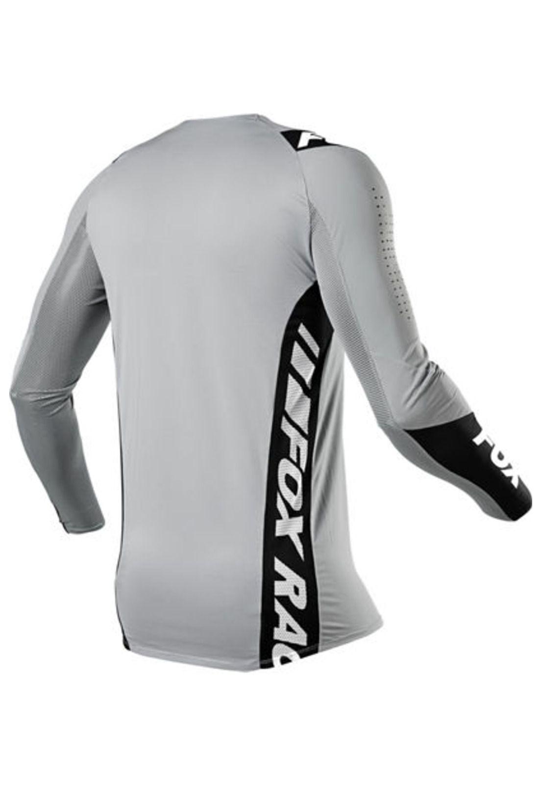 Polera Moto Flexair Mach One Gris Fox-2