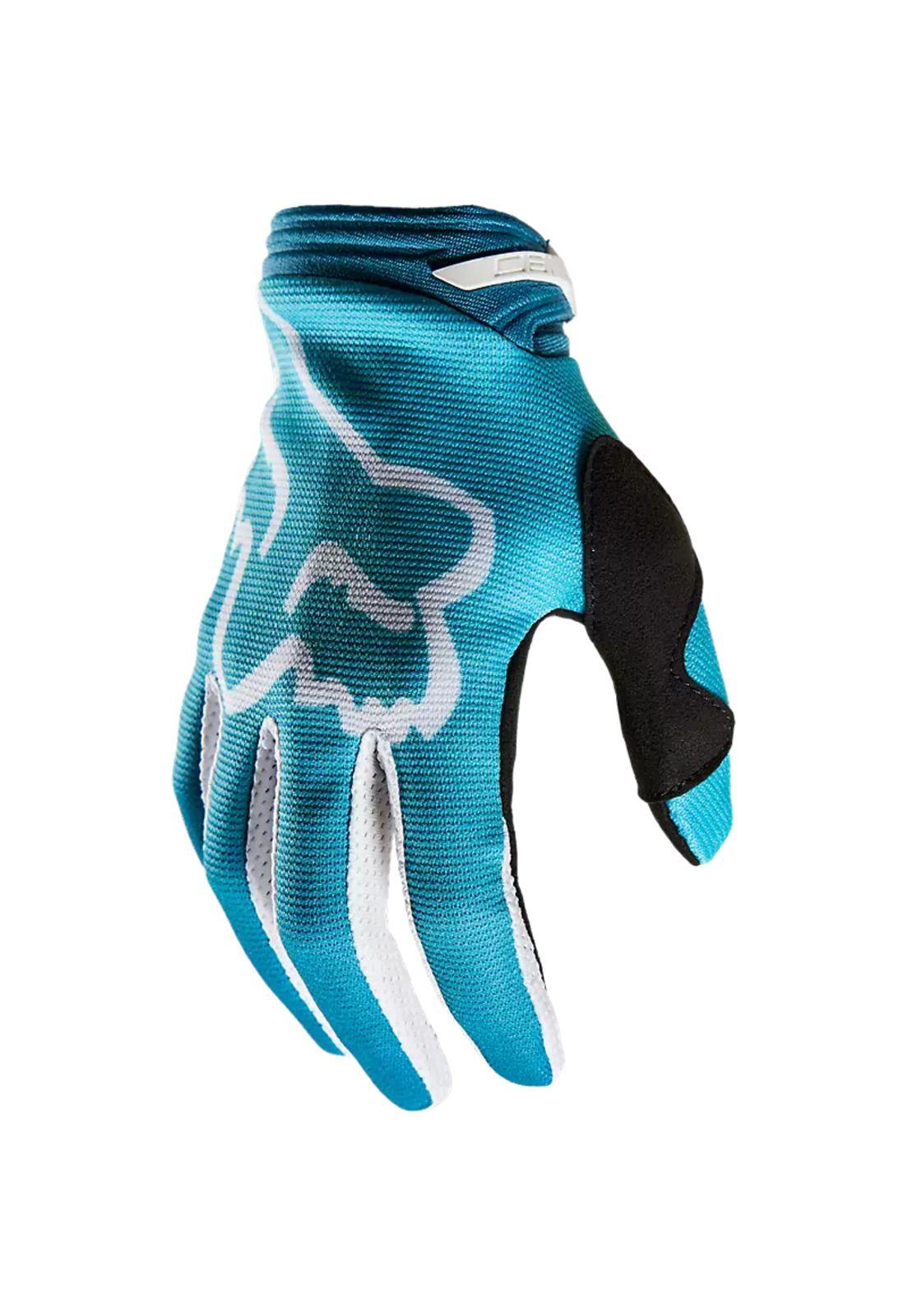 Guantes Moto Mujer 180 Toxsyk Celeste Fox-0