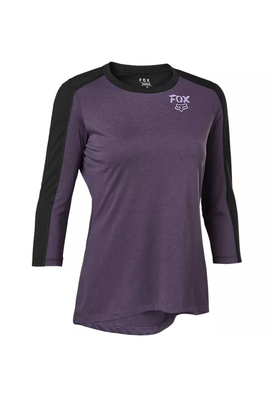 Polera Bicicleta Mujer Ranger Drirelease 3/4 Morado Fox-0