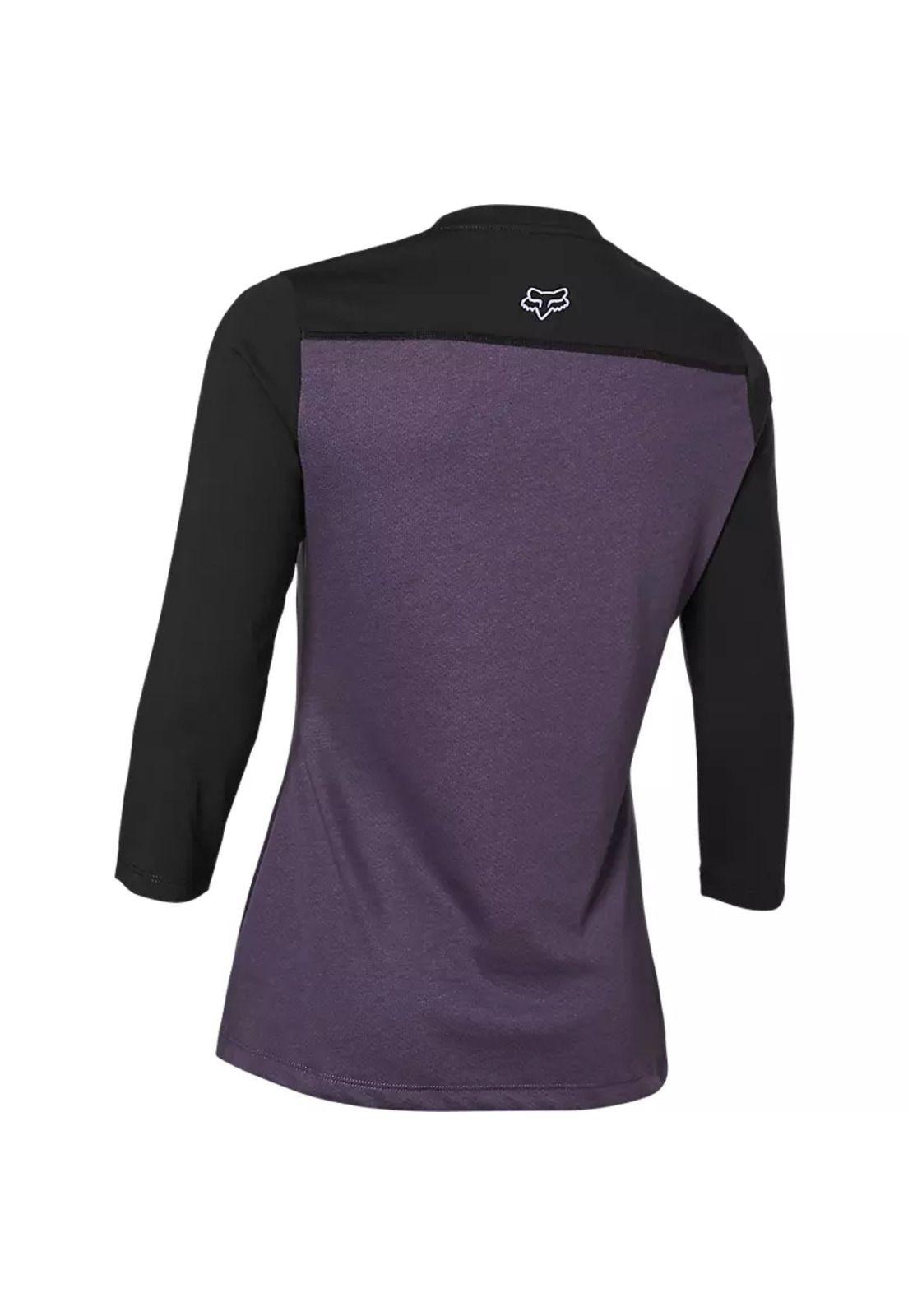 Polera Bicicleta Mujer Ranger Drirelease 3/4 Morado Fox-2
