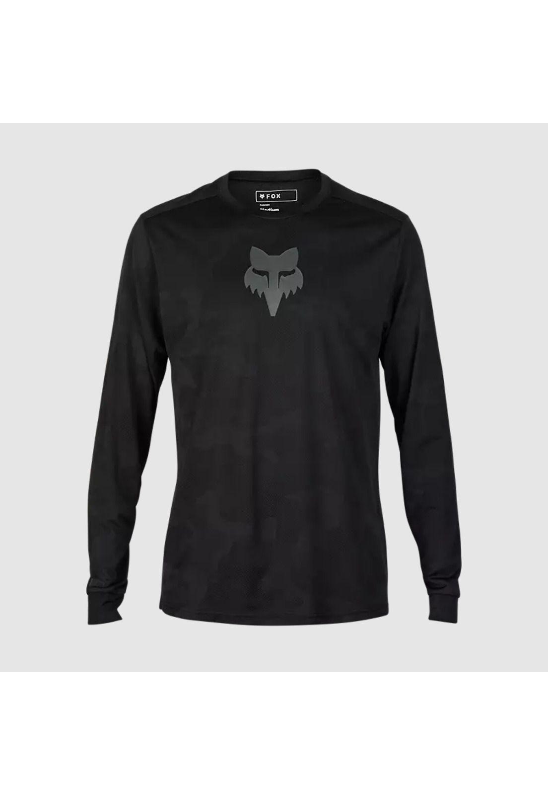 Polera Bicicleta Ranger TruDri™ Manga Larga Negro Fox-0