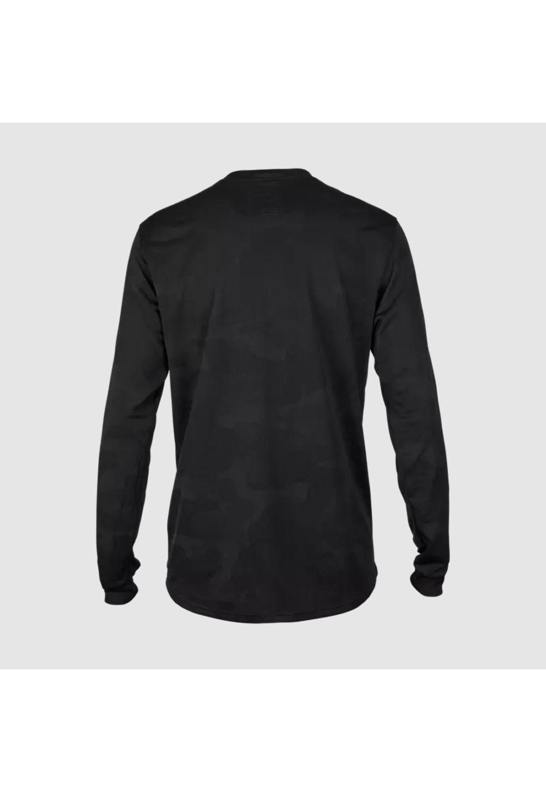 Polera Bicicleta Ranger TruDri™ Manga Larga Negro Fox-1