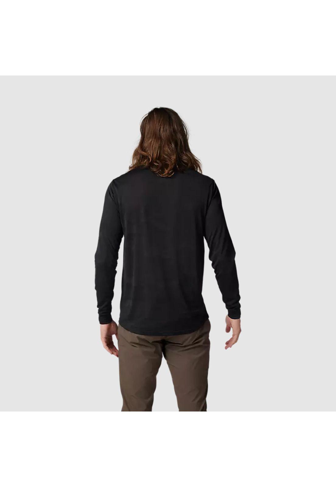 Polera Bicicleta Ranger TruDri™ Manga Larga Negro Fox-3