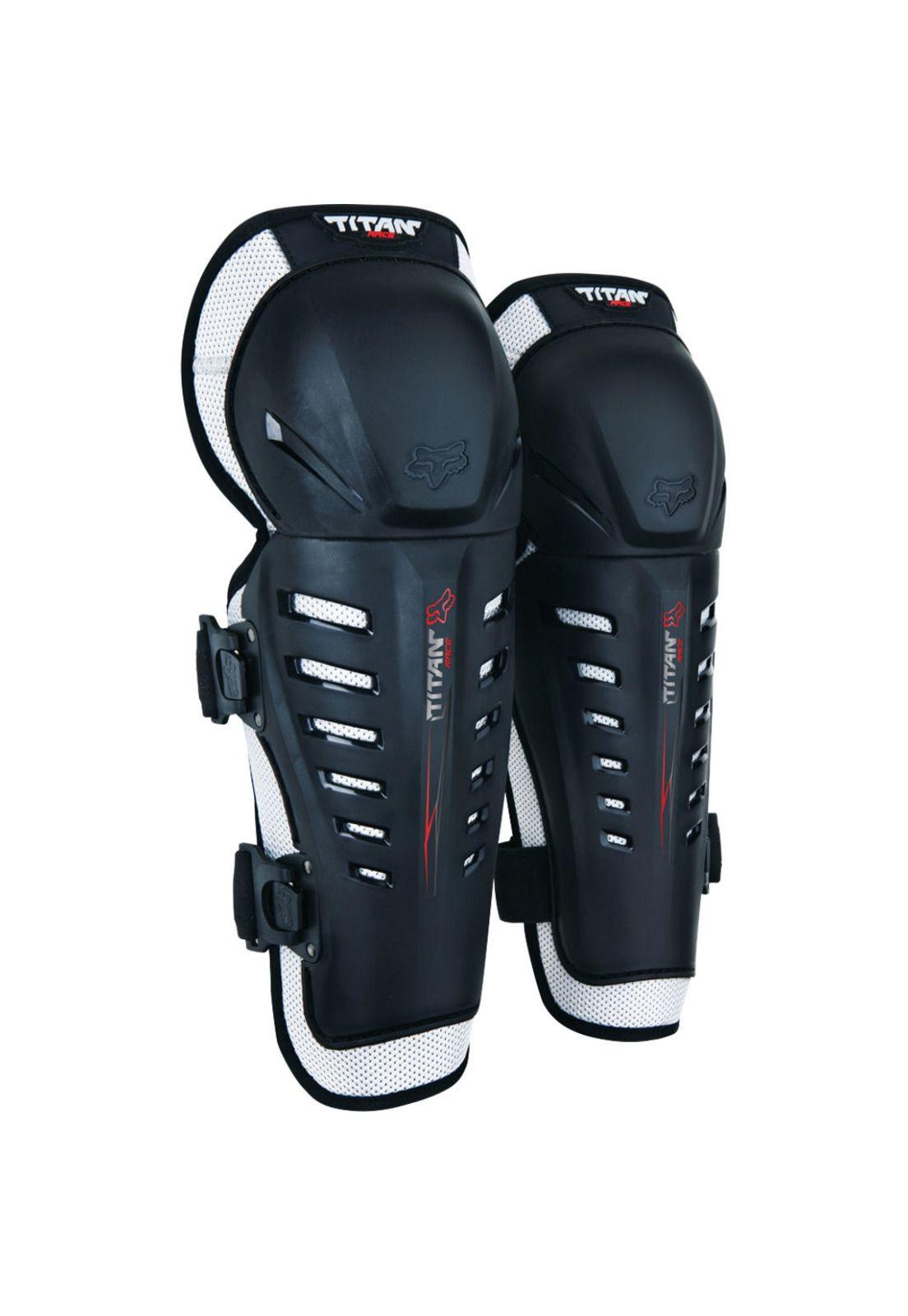 Rodilleras Moto Niño Titan Race Negro Fox-0