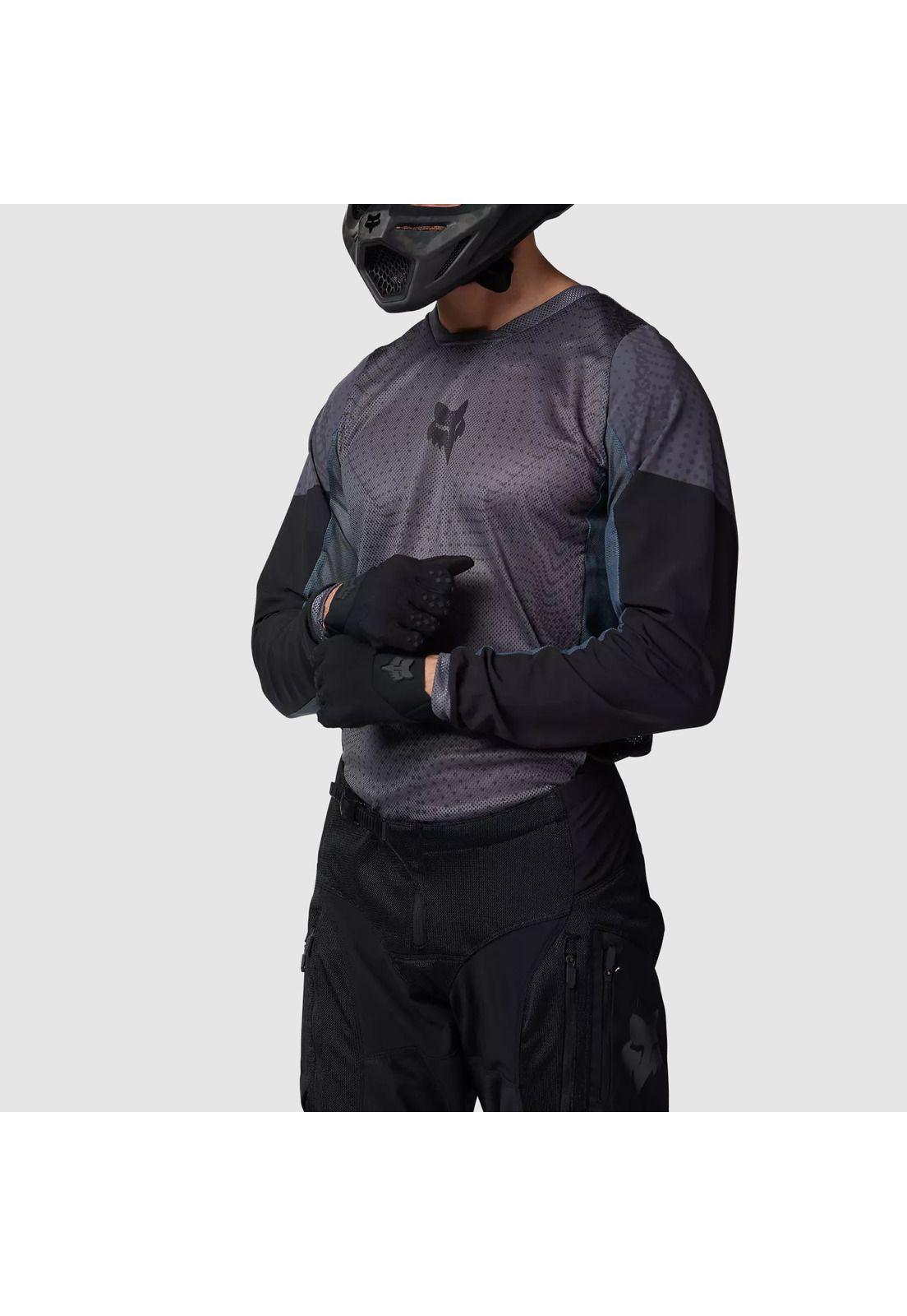 Polera Moto Ranger Air Offroad Gris Oscuro Fox-2