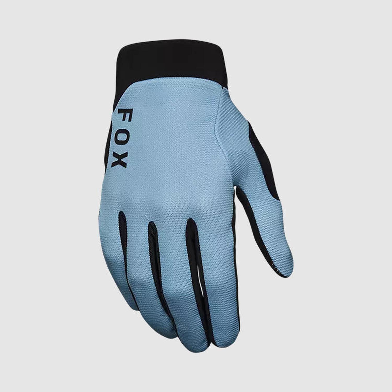 Guantes Bicicleta Ranger Gel Celeste Fox-0