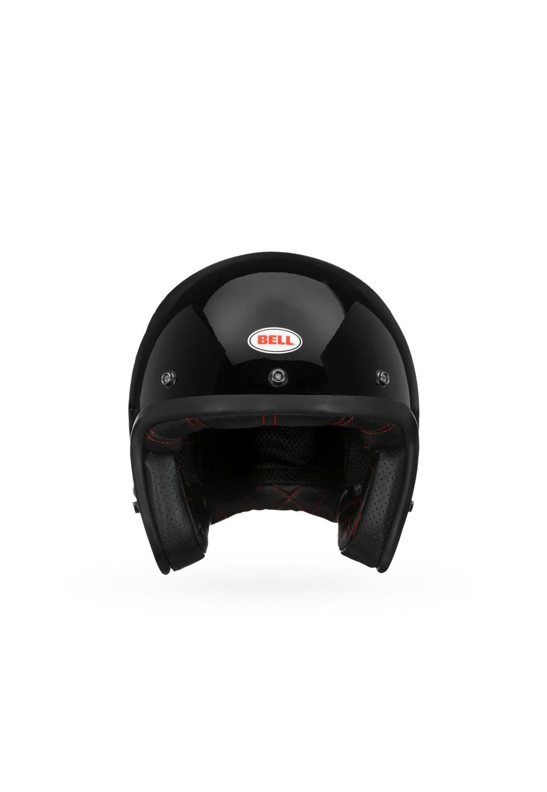 Casco Moto Calle Custom 500 Negro Bell-1