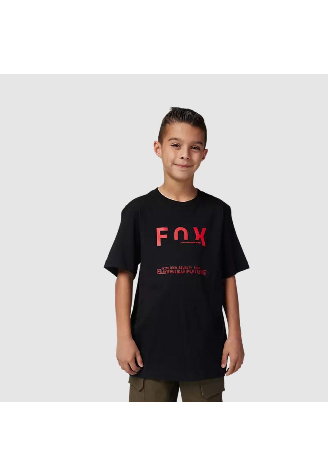 Polera Lifestyle Niño Intrude Premium Negro Fox-0
