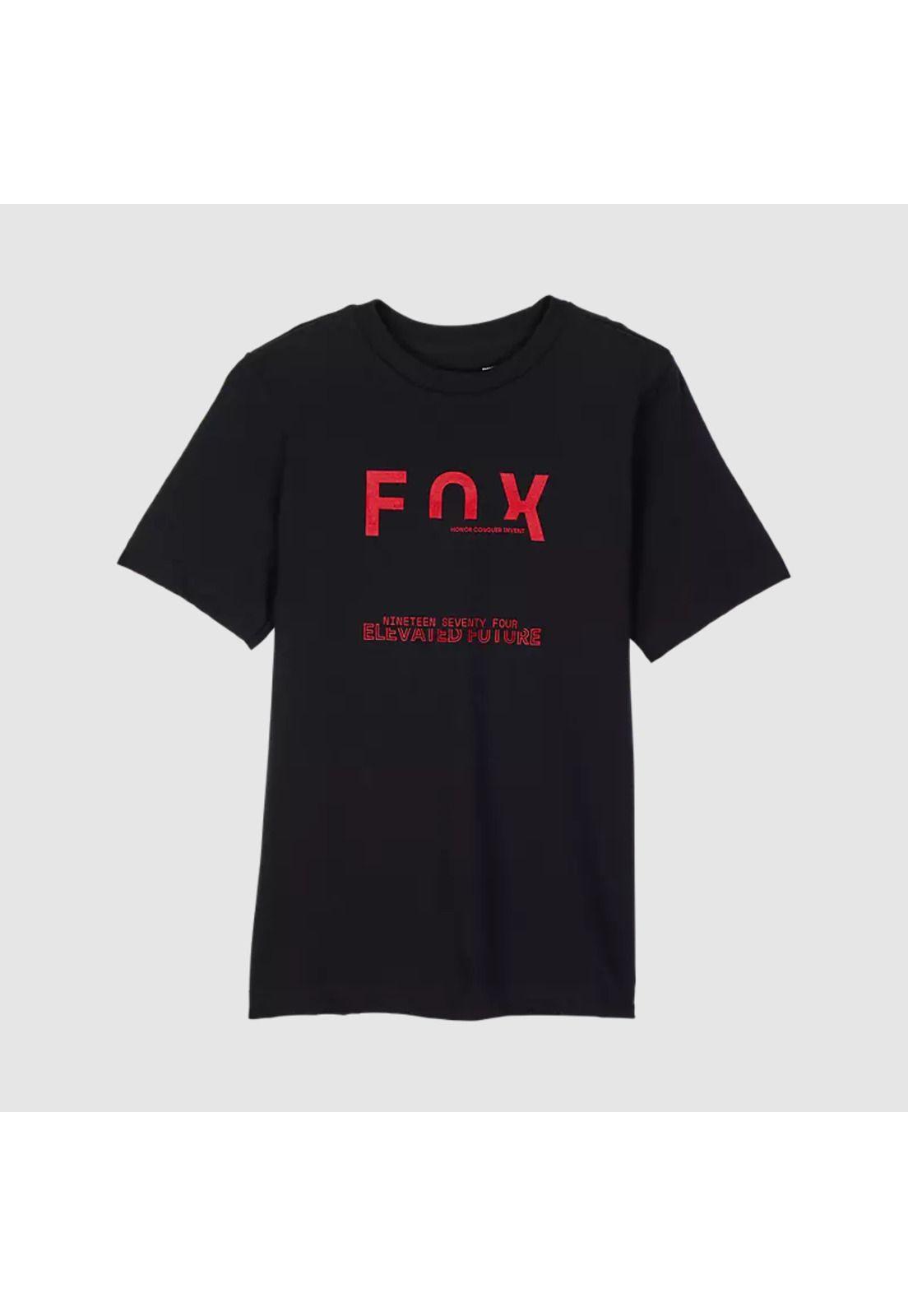 Polera Lifestyle Niño Intrude Premium Negro Fox-2