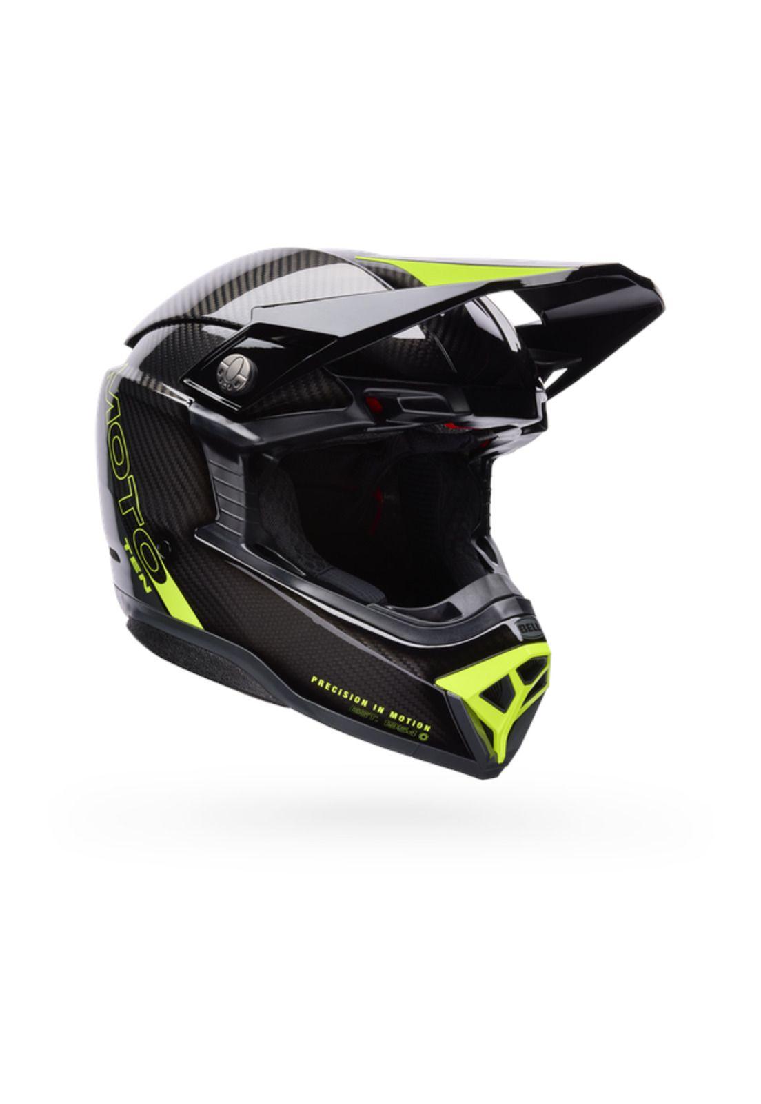 Casco Moto Spherical Moto-10 Gris/Amarillo Bell-0
