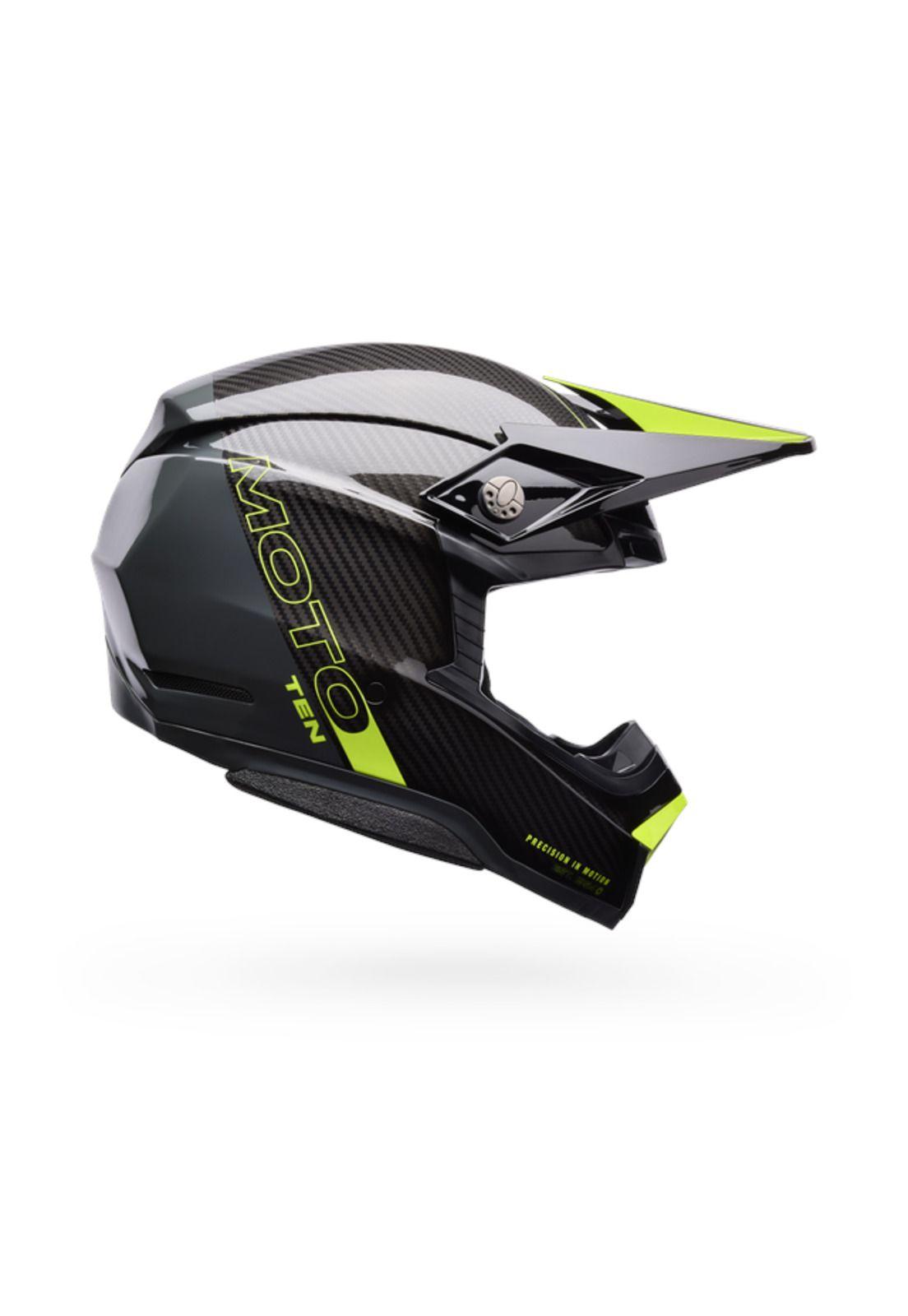 Casco Moto Spherical Moto-10 Gris/Amarillo Bell-1