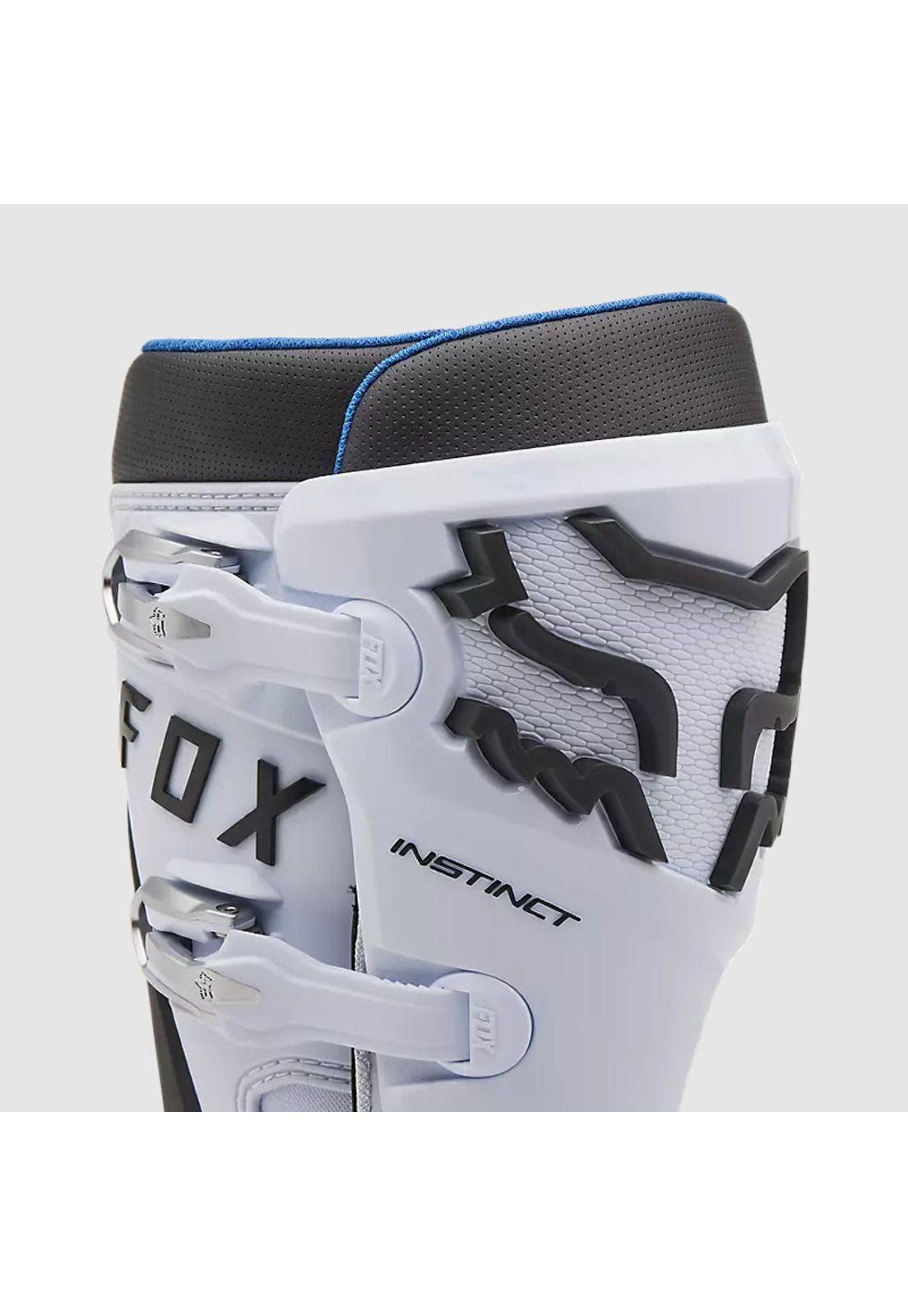 Botas Moto Instinct Blanco/Negro Fox-8