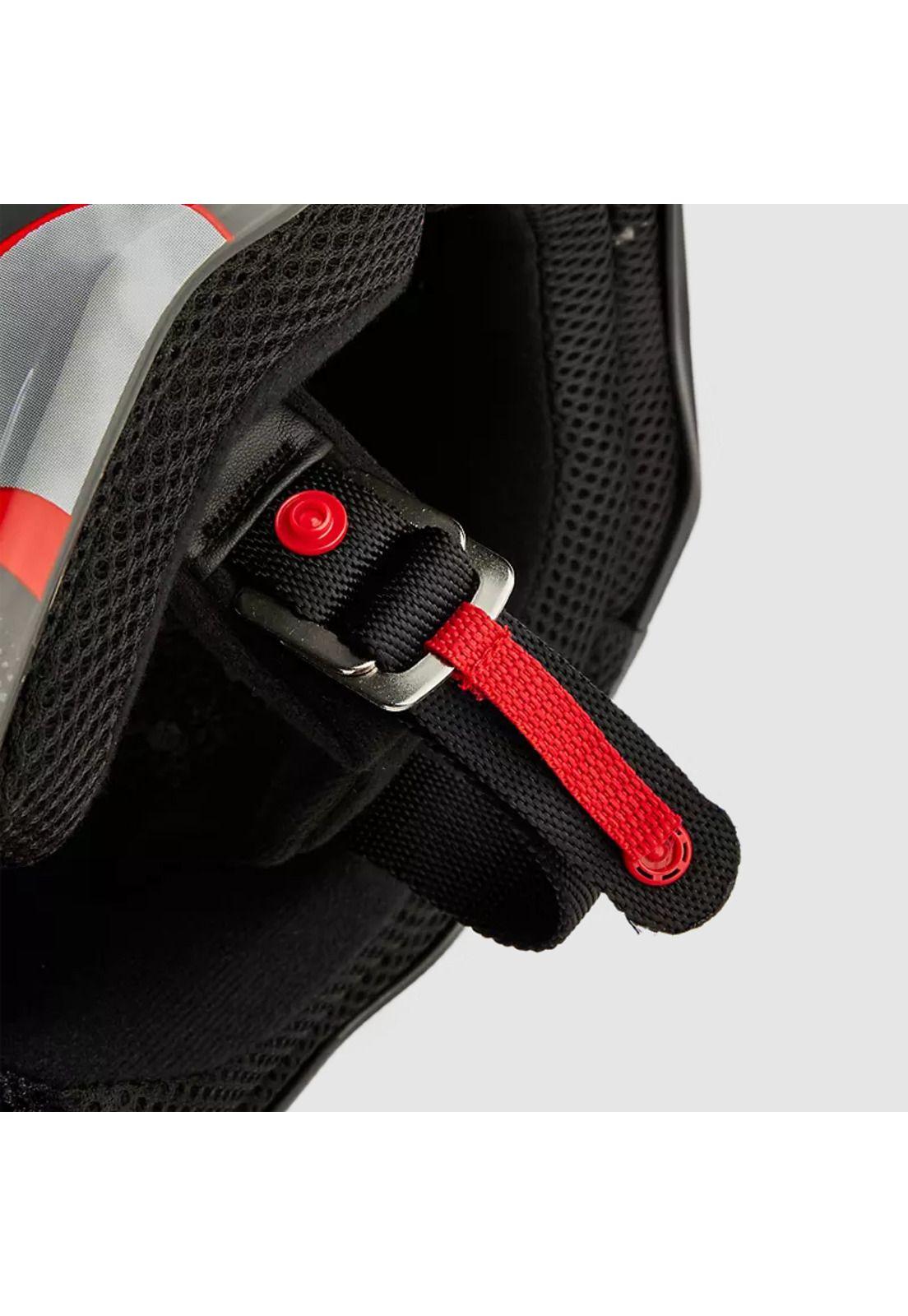 Casco Moto V1 Atlas Gris/Rojo Fox-6