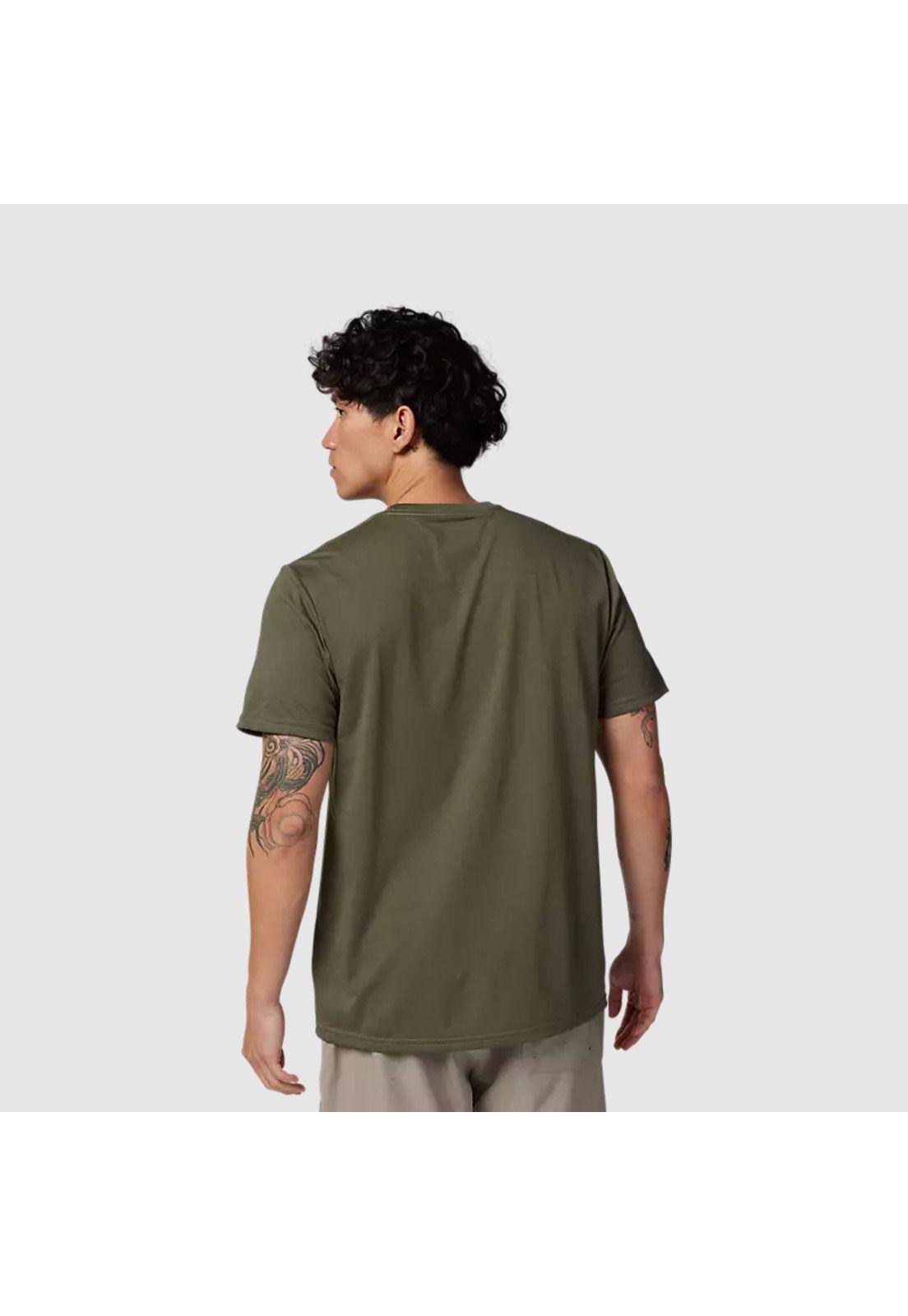 Polera Lifestyle Non Stop Verde Oliva Fox-2