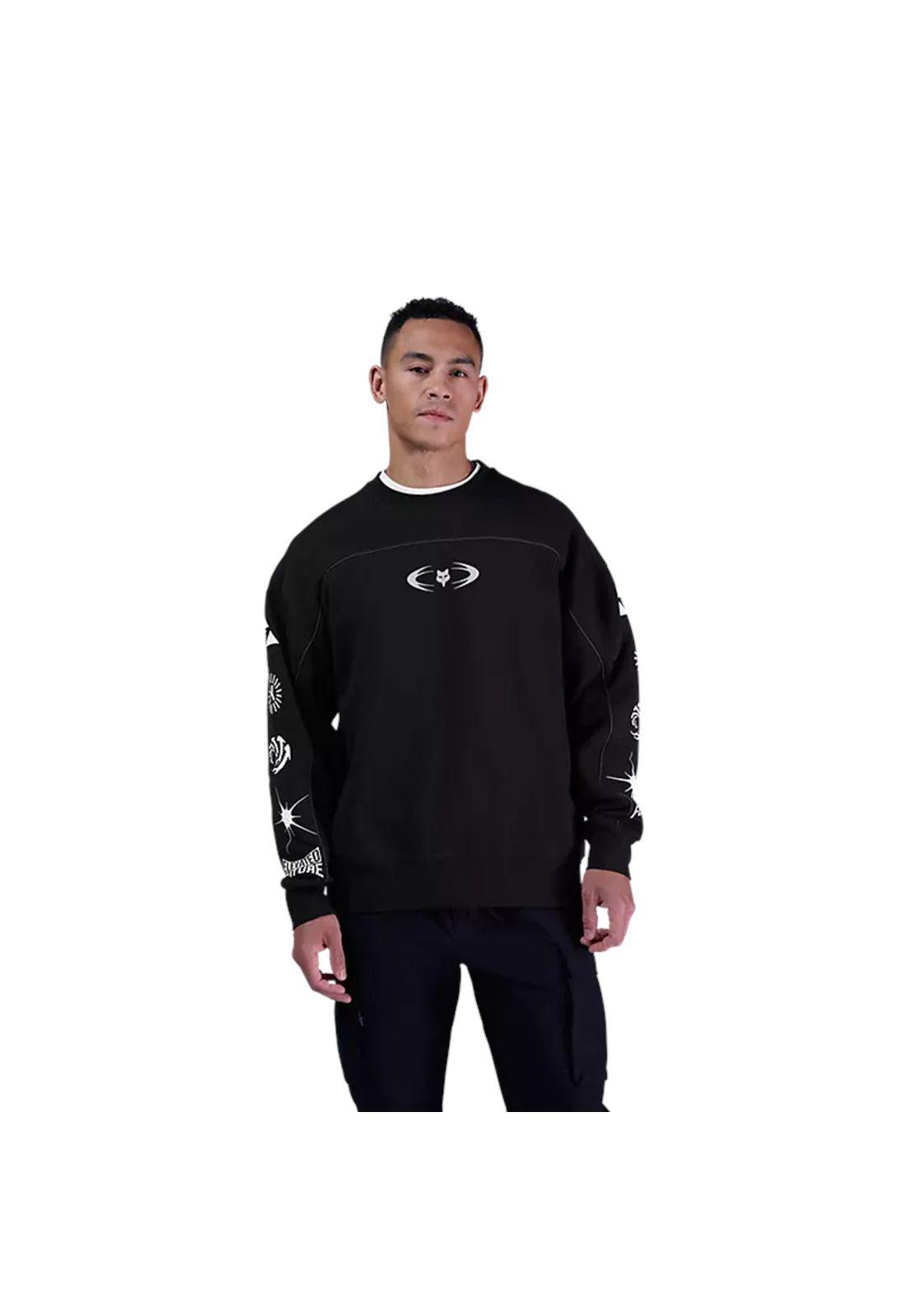 Poleron Lifestyle Oversize Image Cosmo Negro Fox-2