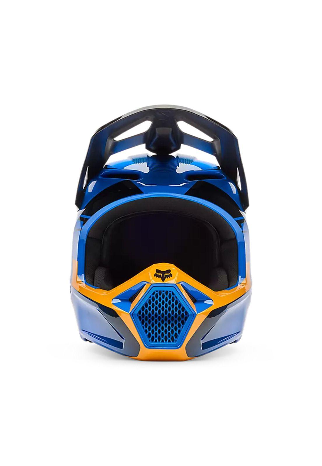 Casco Moto V1 Collect Azul Fox-2