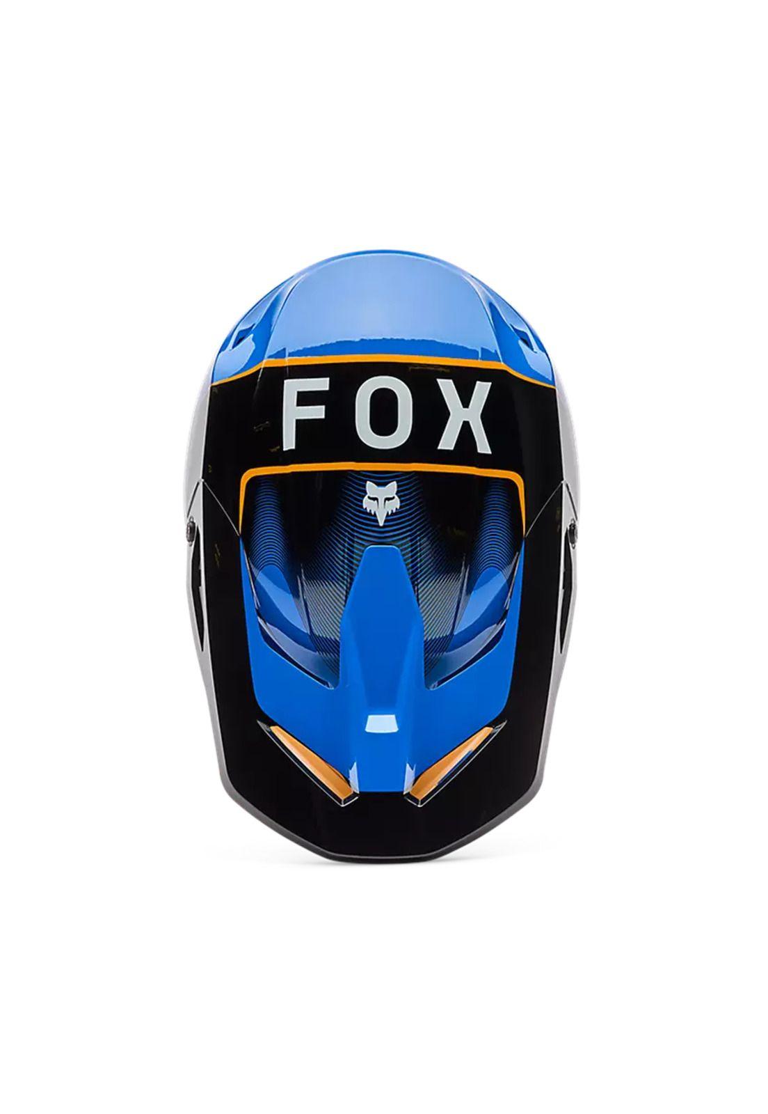 Casco Moto V1 Collect Azul Fox-3
