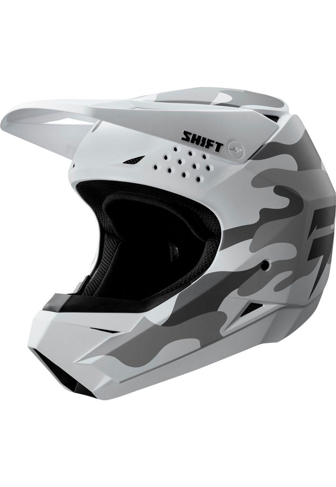 Casco Moto Niño Whit3 Label Camo Blanco Camo Shift-0