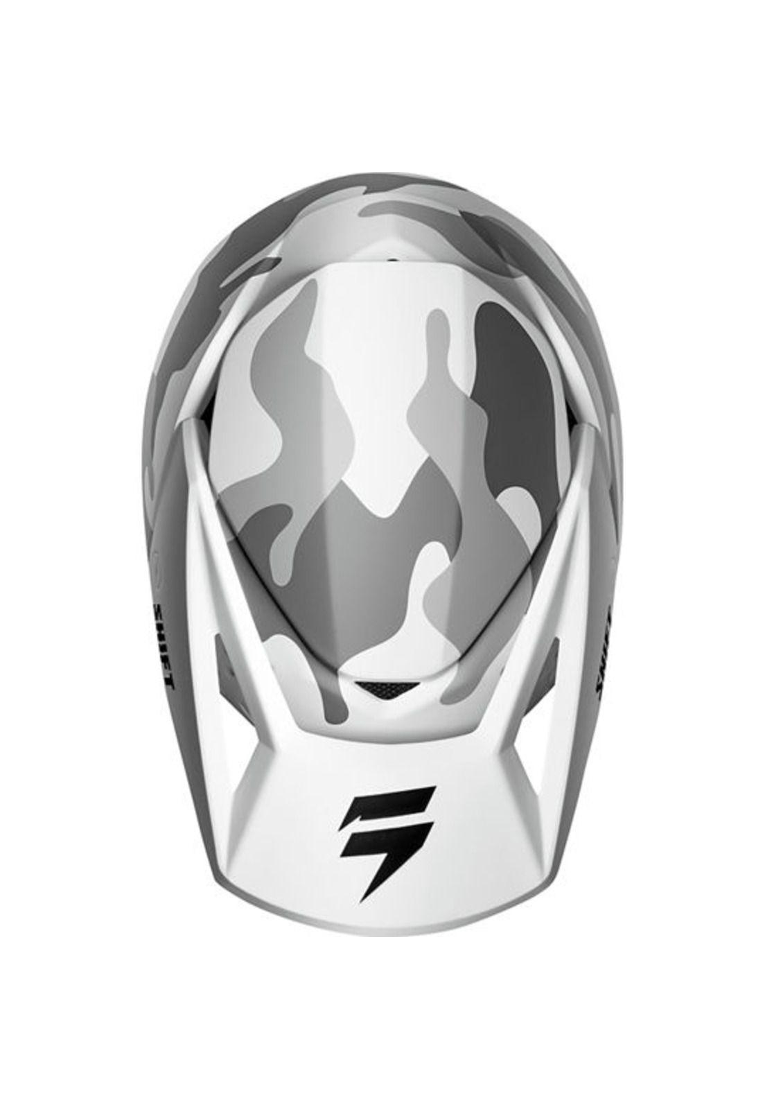 Casco Moto Niño Whit3 Label Camo Blanco Camo Shift-3