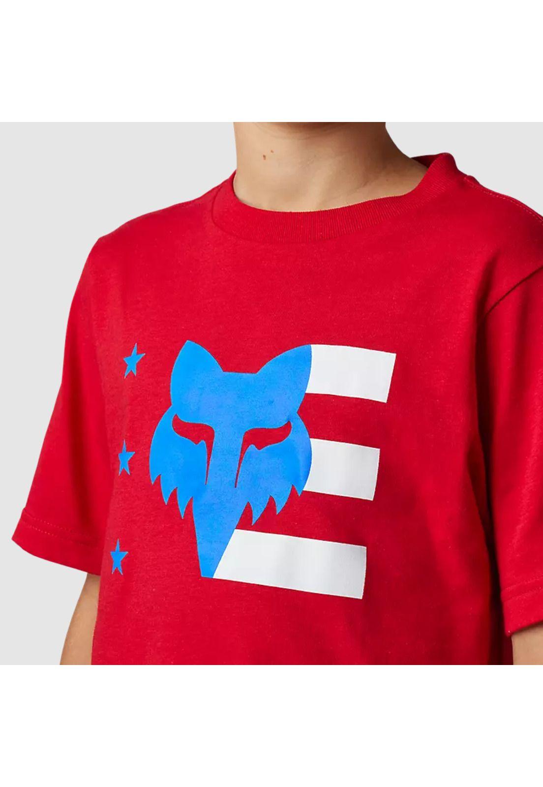 Polera Lifestyle Niño Unity II Rojo Fox-2