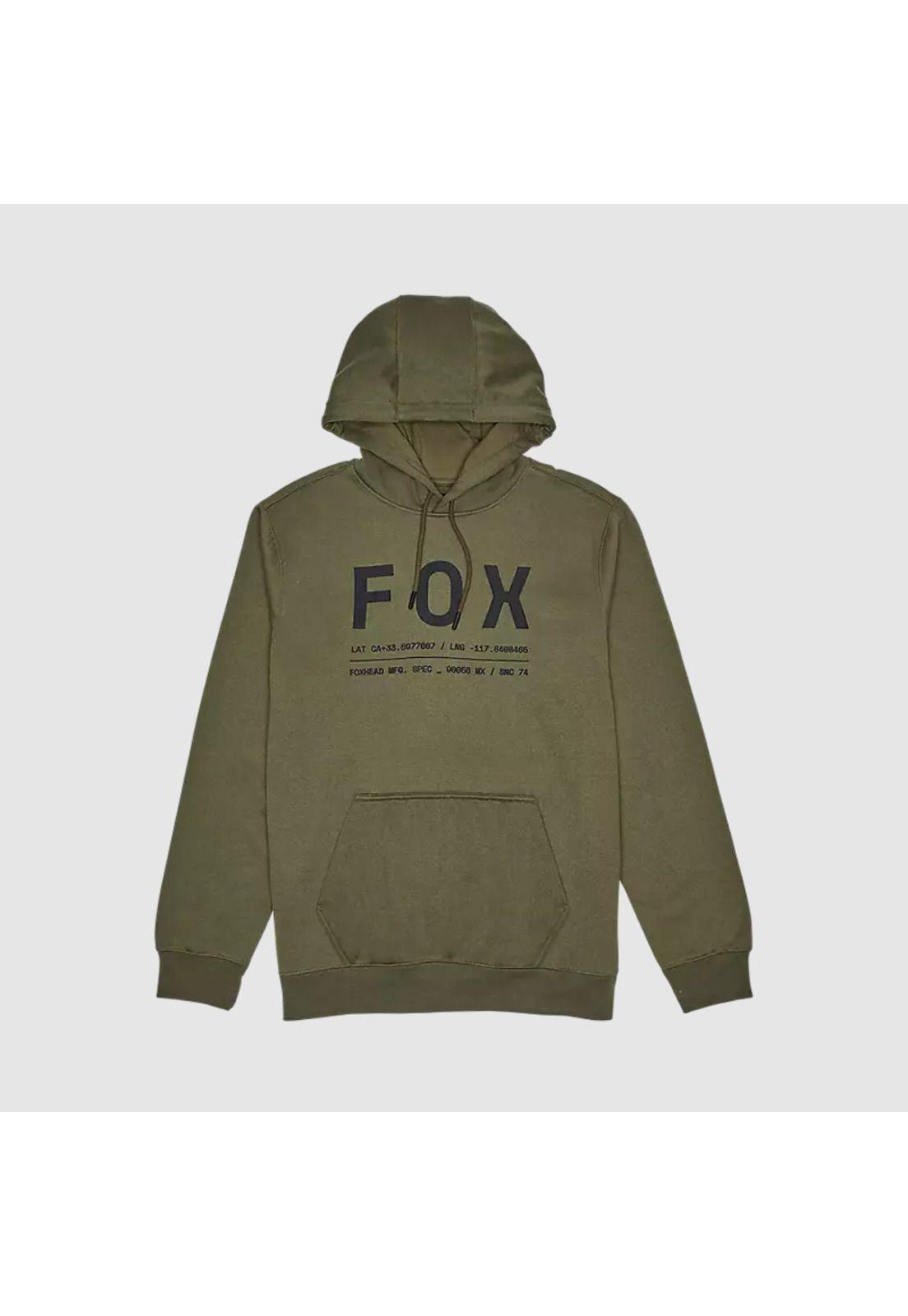 Poleron Lifestyle Canguro Non Stop Oliva Fox-0