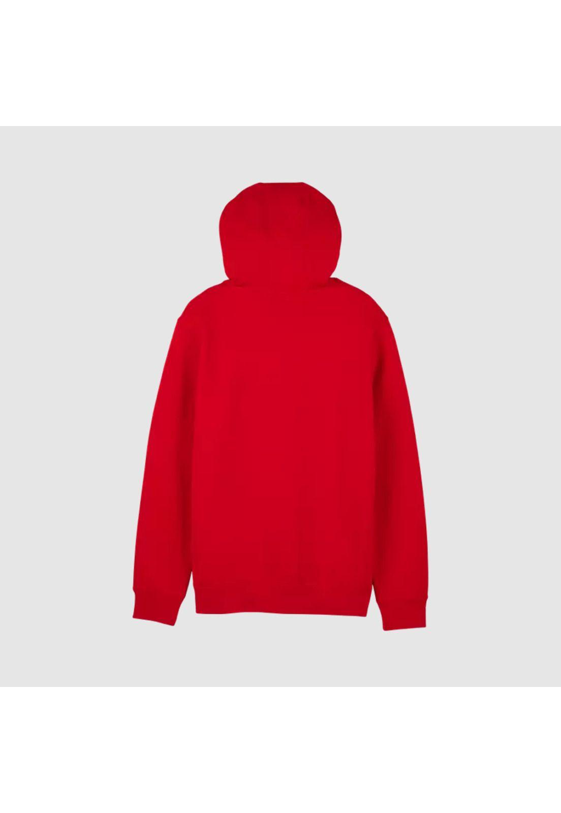 Poleron Lifestyle Absolute Zip Rojo/Negro Fox-1