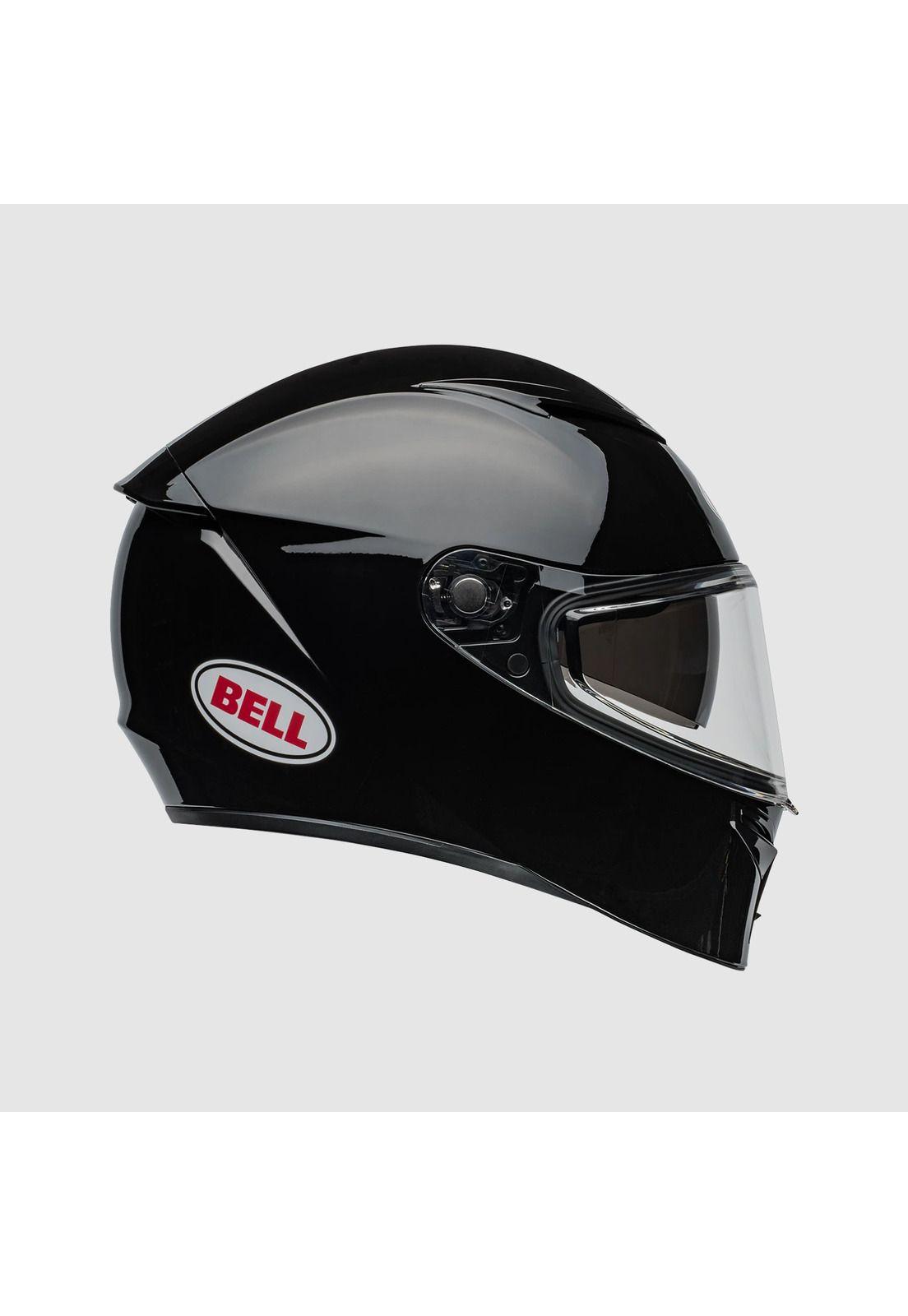 Casco Moto Calle Lithium Solid Negro Mate Bell-0