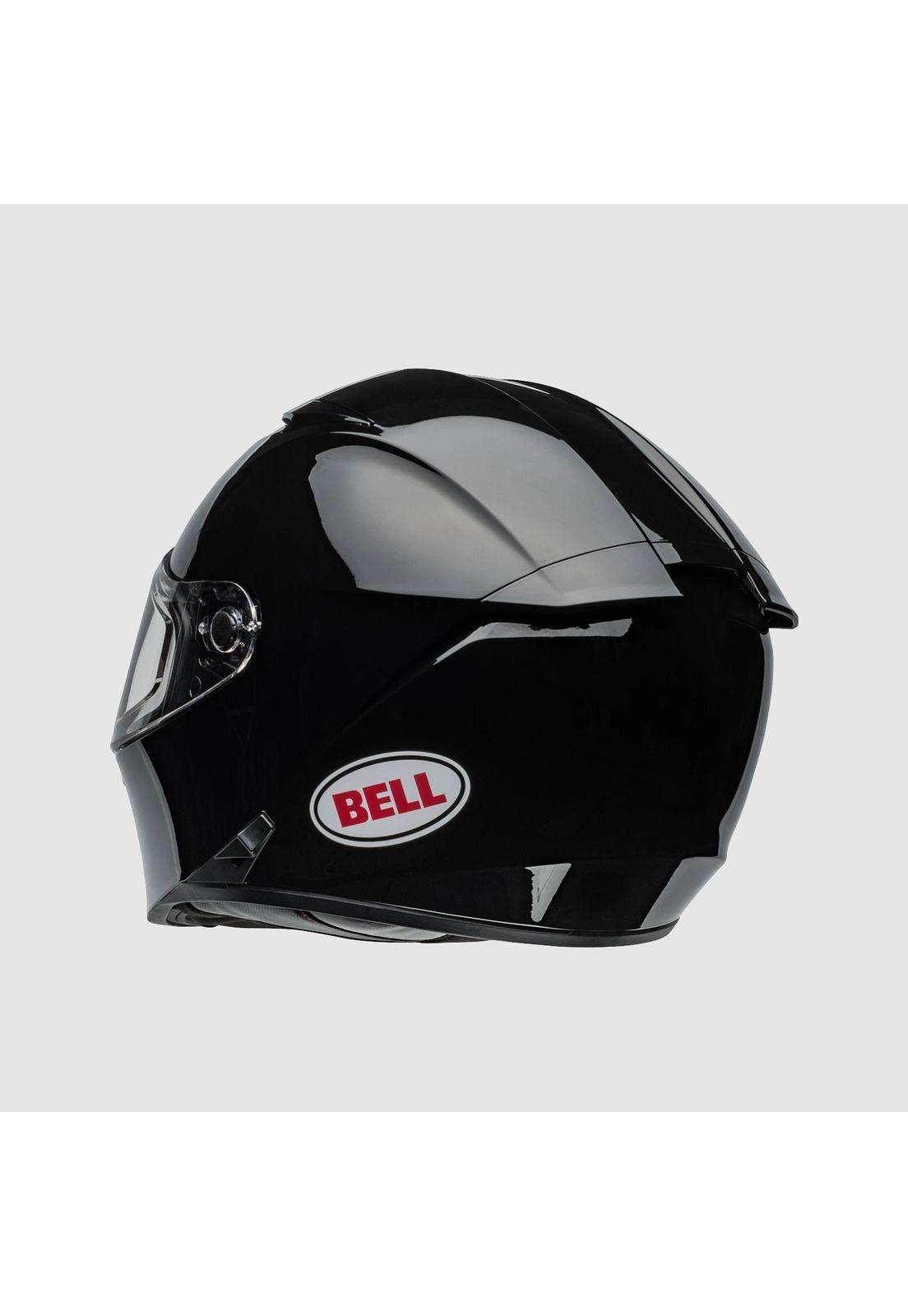 Casco Moto Calle Lithium Solid Negro Mate Bell-1