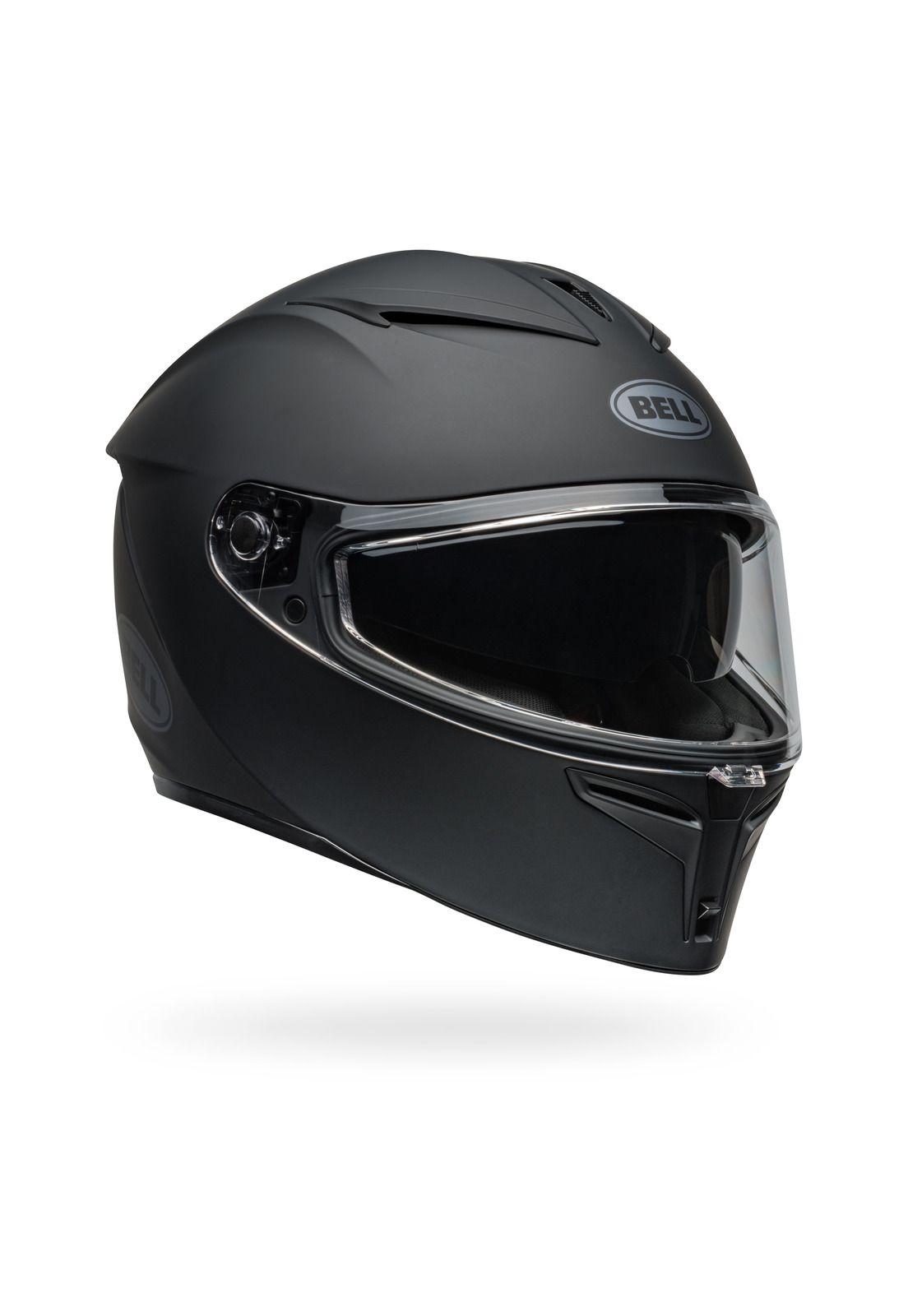 Casco Moto Calle Lithium Solid Negro Mate Bell-0