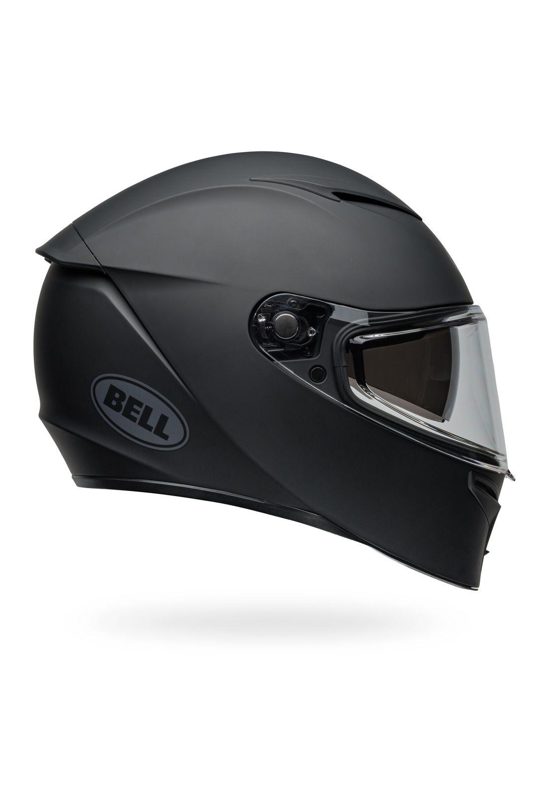 Casco Moto Calle Lithium Solid Negro Mate Bell-1