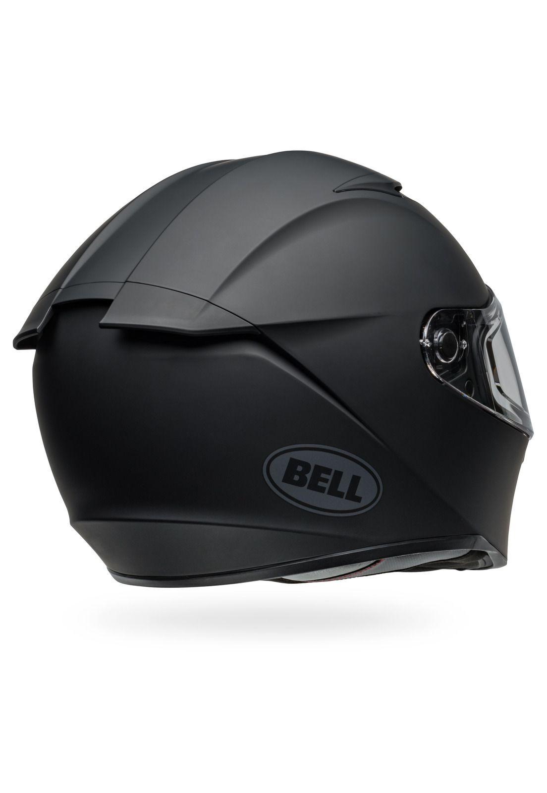 Casco Moto Calle Lithium Solid Negro Mate Bell-3