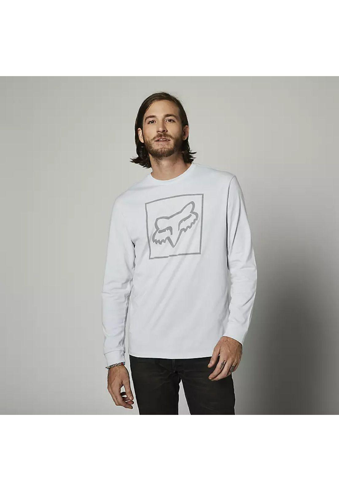 Polera Lifestyle Manga Larga Off Tilter Blanco Fox-2